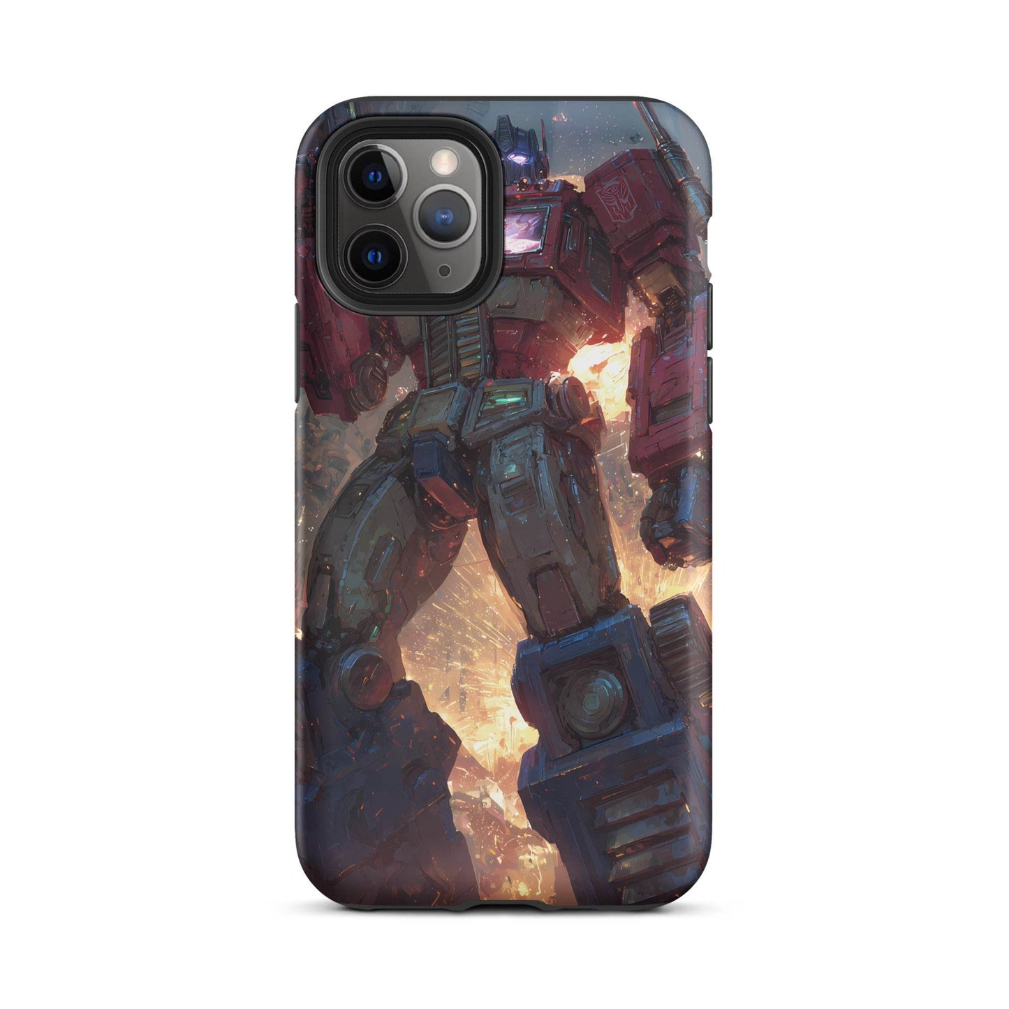 Optimus Prime Transformers Anime Fan Art Tough Case for iPhone® - Chromavolt