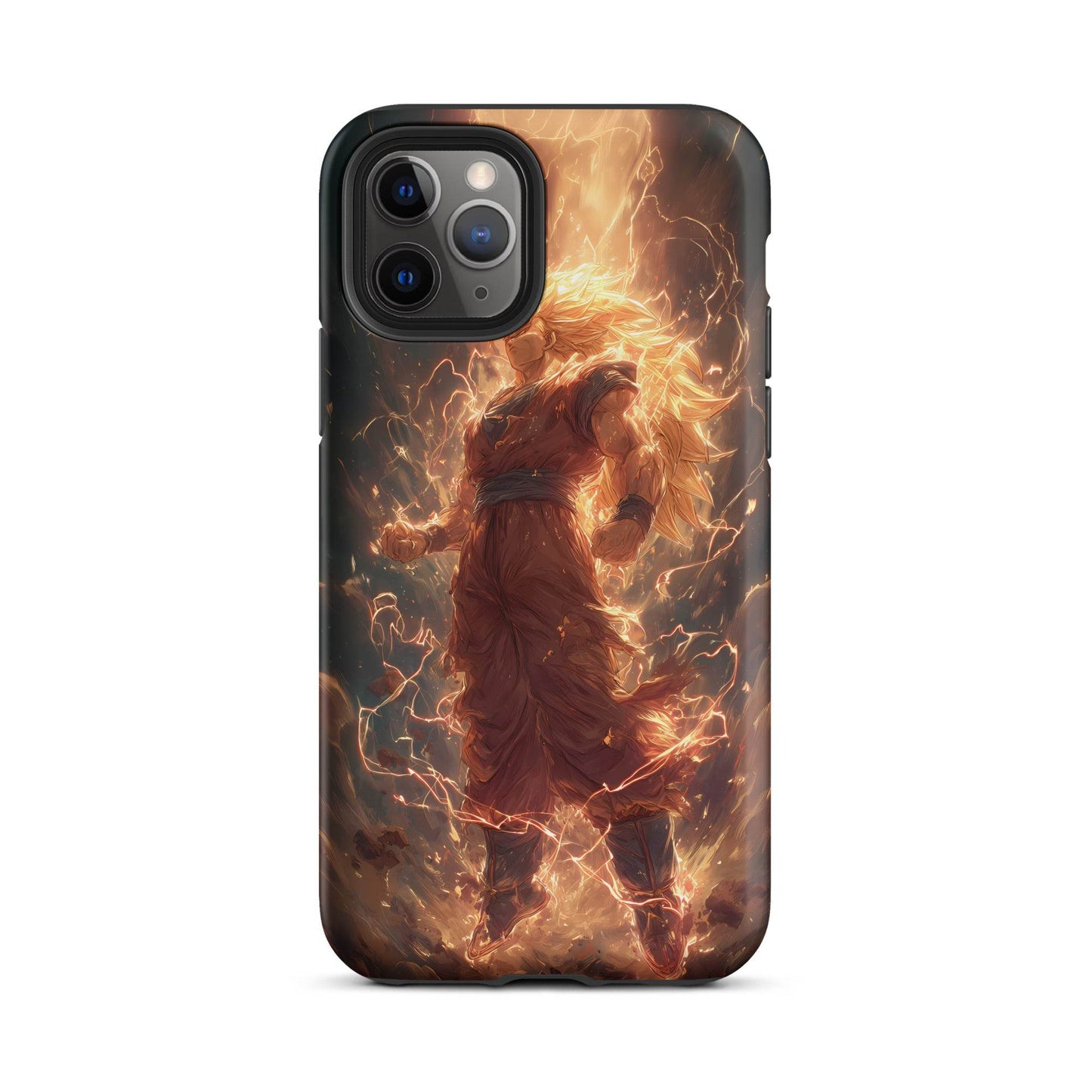 Super Saiyan 3 Goku, Dragon Ball Z Anime Fan Art Tough Case for iPhone® - Chromavolt