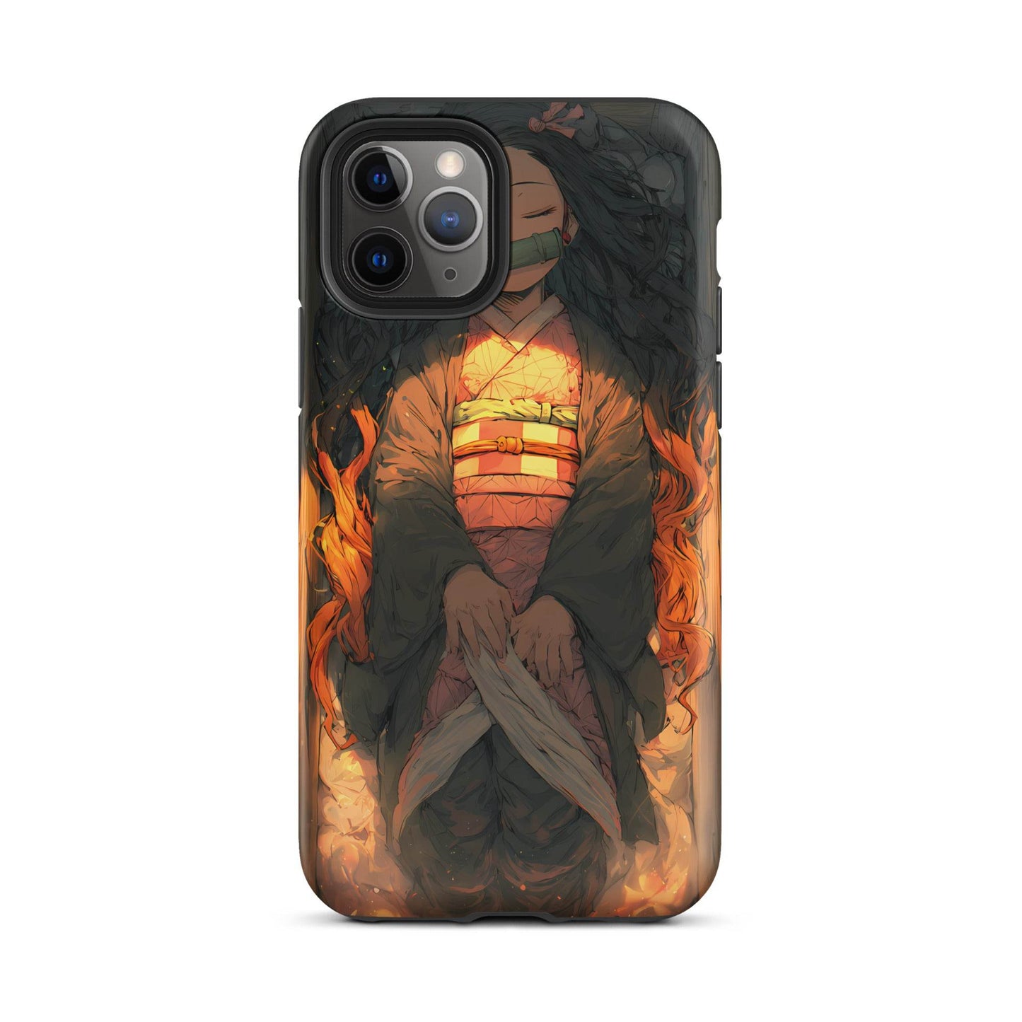 Sleeping Nezuko, Demon Slayer Anime Tough Case for iPhone® - Chromavolt