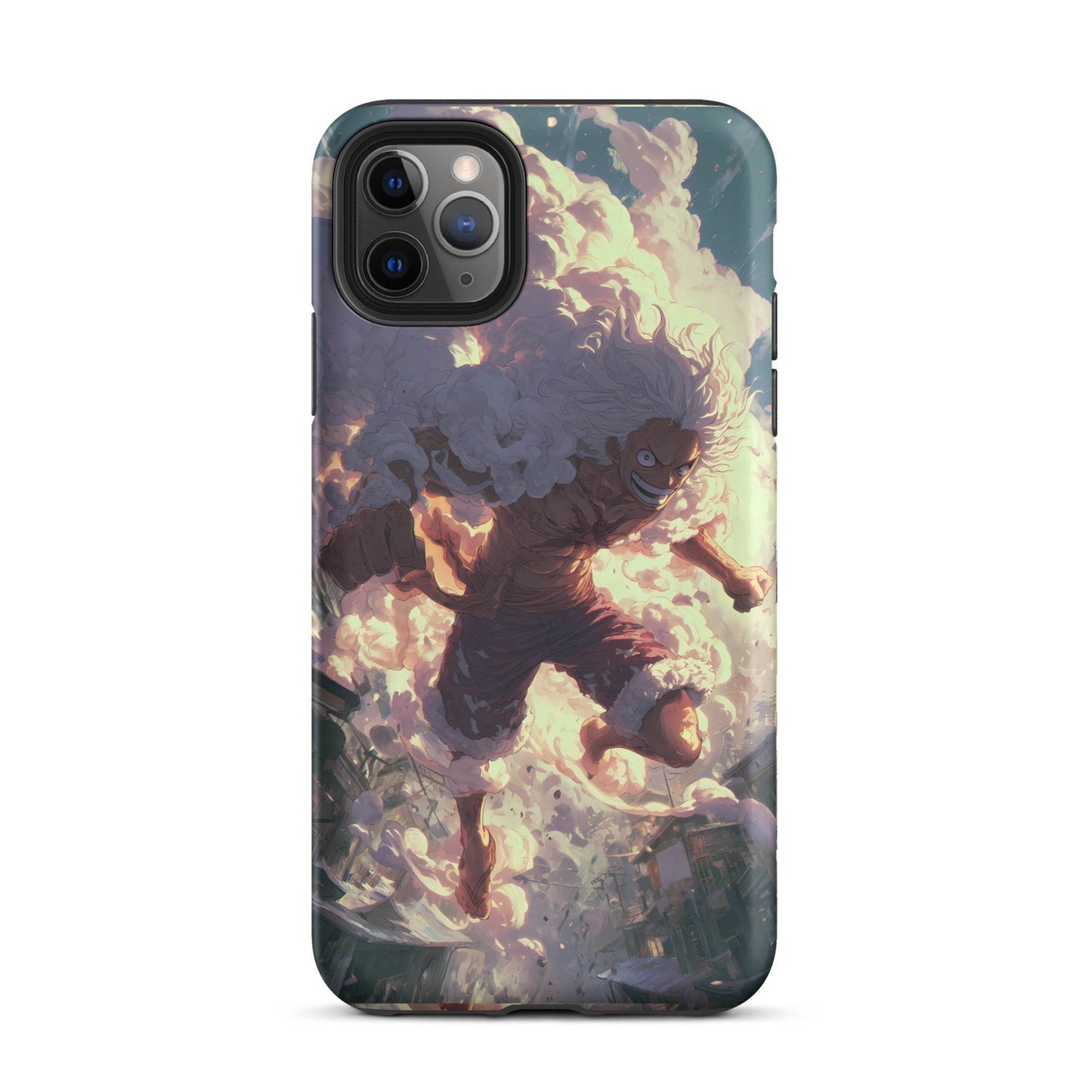 Monkey D Luffy Gear 5 Sun God Nika, One Piece Anime Tough Case for iPhone® - Chromavolt