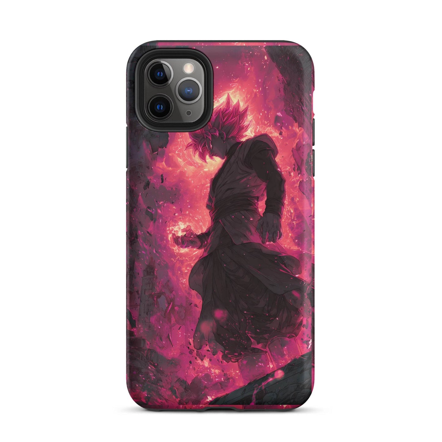 Zamasu Goku Black, Pink Rose Super Saiyan Dragon Ball Tough Case for iPhone® - Chromavolt