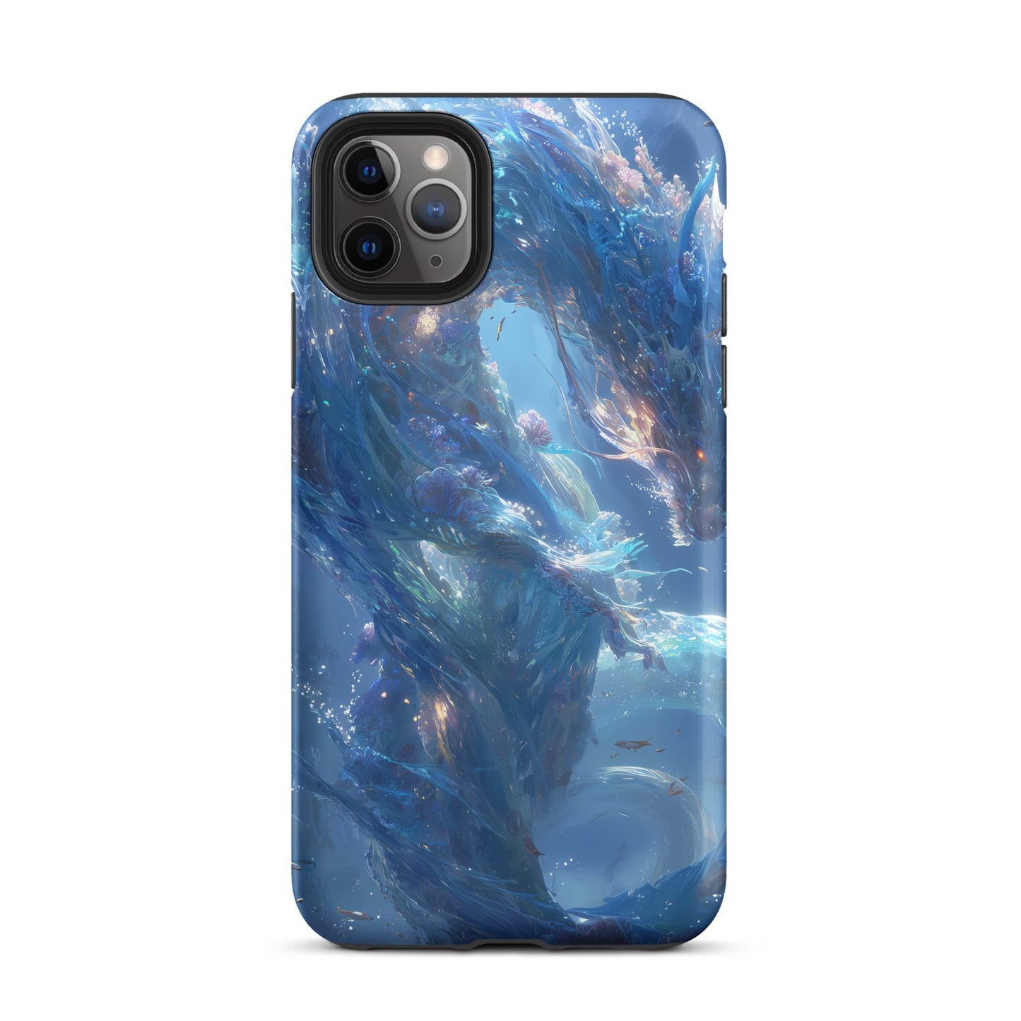 Water Dragon: The Serpent of Serenity Tough Case for iPhone® - Chromavolt