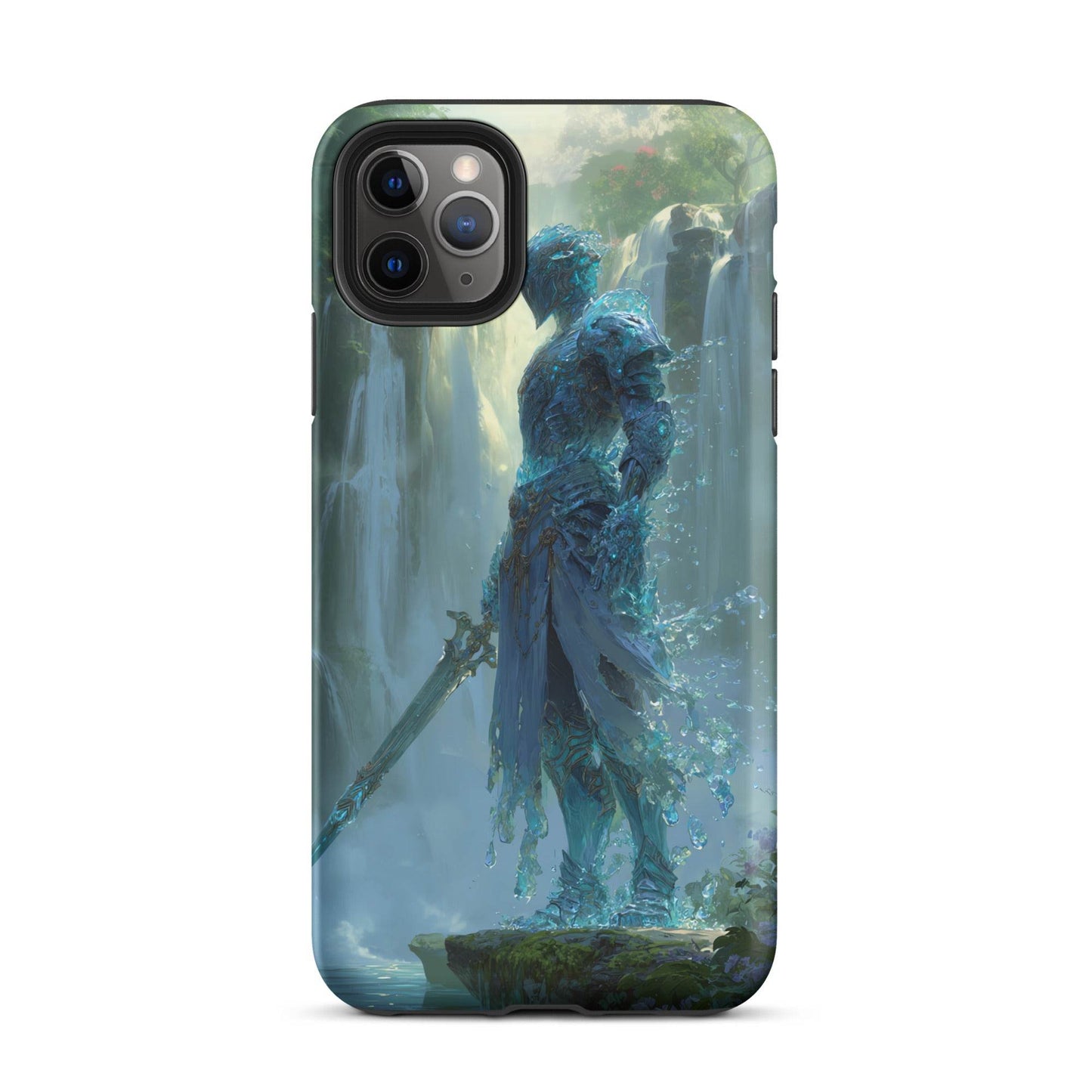 Water Elemental Knight, Original Anime Art Tough Case for iPhone® - Chromavolt