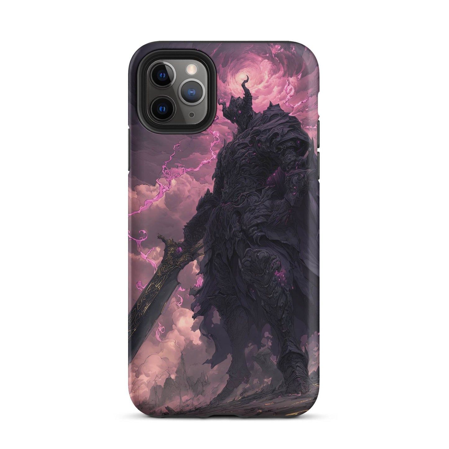 Dark Elemental Knight, Original Anime Art Tough Case for iPhone® - Chromavolt