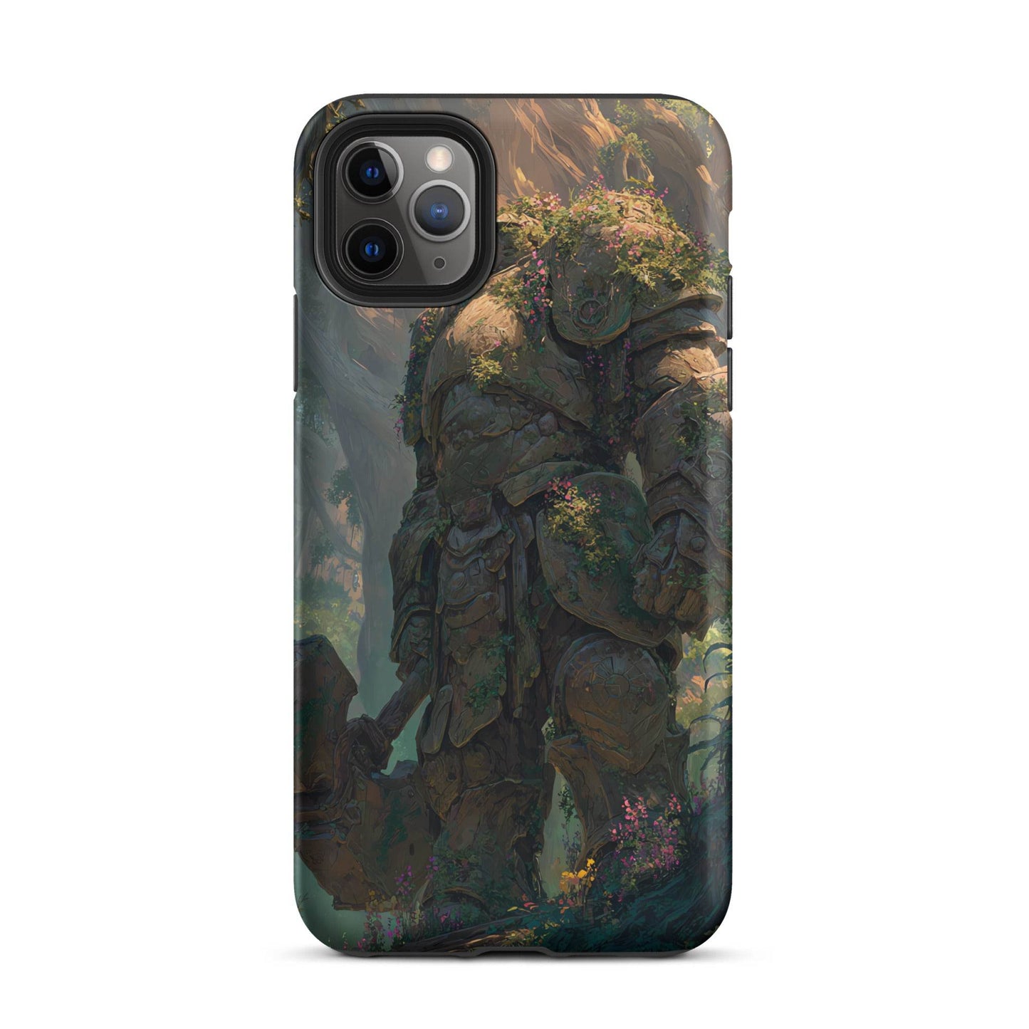 Earth Elemental Knight, Original Anime Art Tough Case for iPhone® - Chromavolt