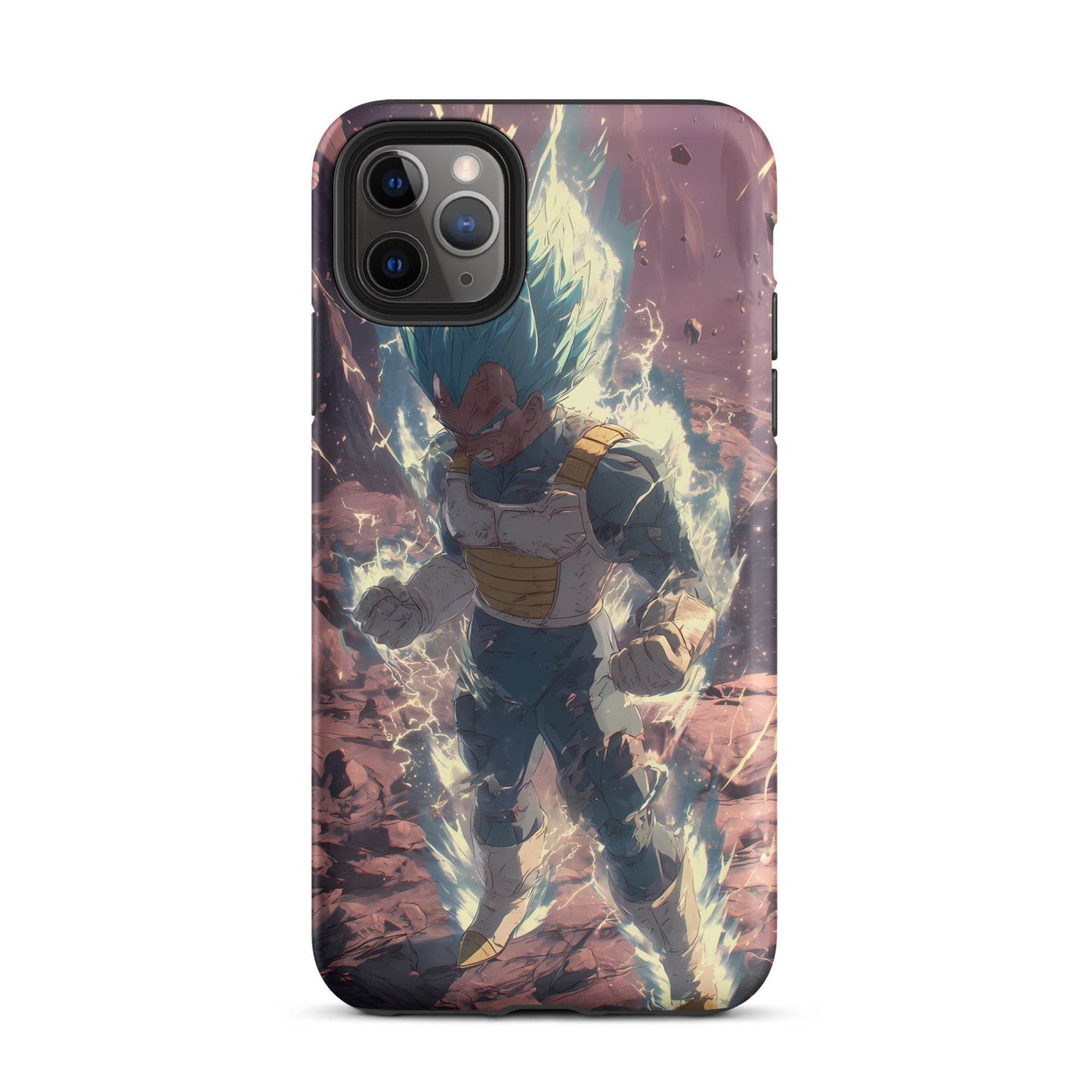 Super Saiyan Blue Vegeta, Dragon Ball Super Anime Fan Art Tough Case for iPhone® - Chromavolt