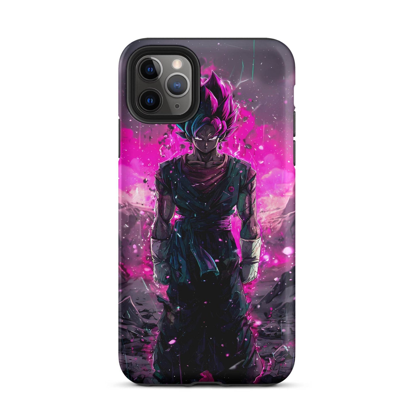 Super Saiyan Blue and Pink Rose Vegito, Dragon Ball Super Anime Fan Art Tough Case for iPhone® - Chromavolt