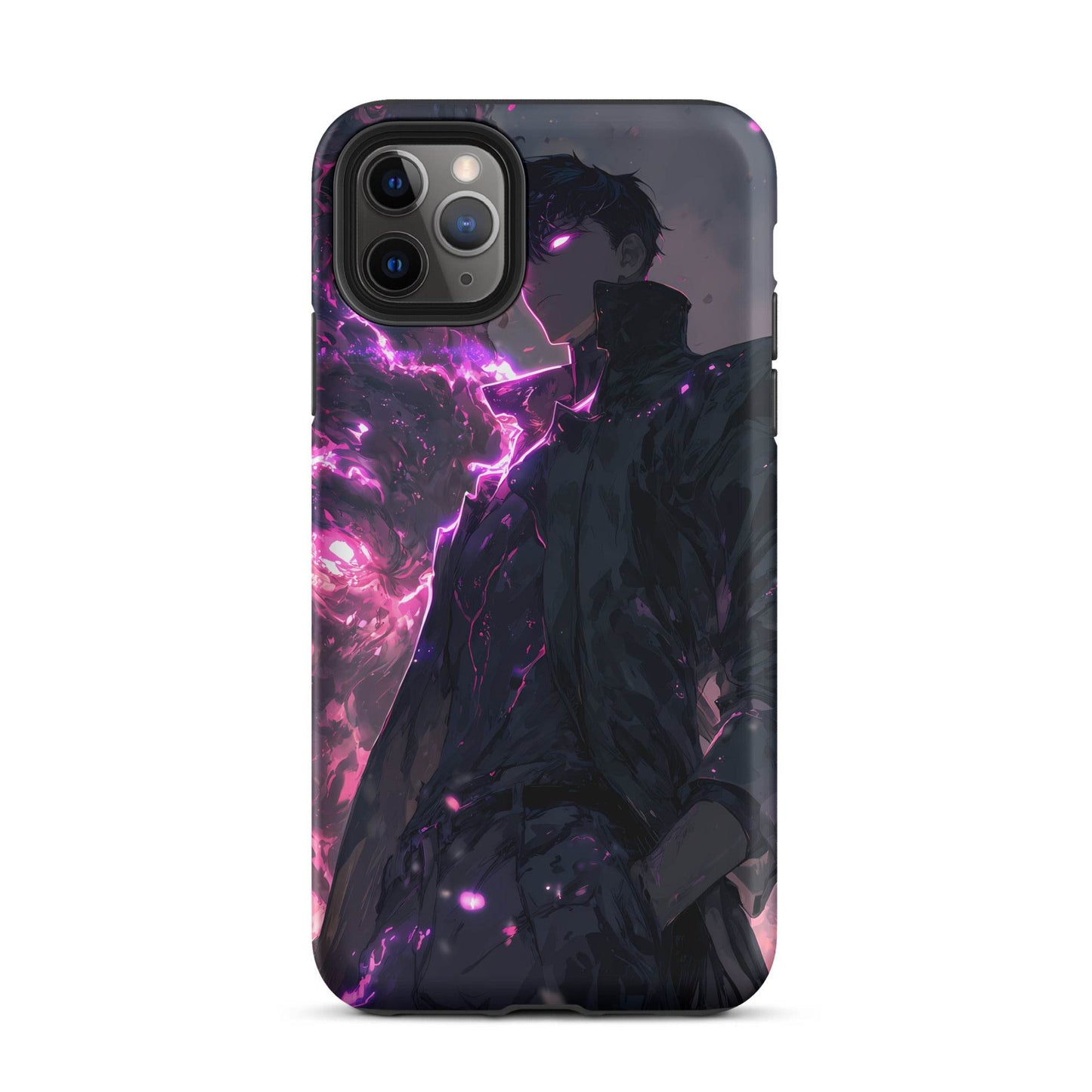 Solo Leveling Sung Jinwoo Shadow Monarch Anime Fan Art Tough Case for iPhone® - Chromavolt