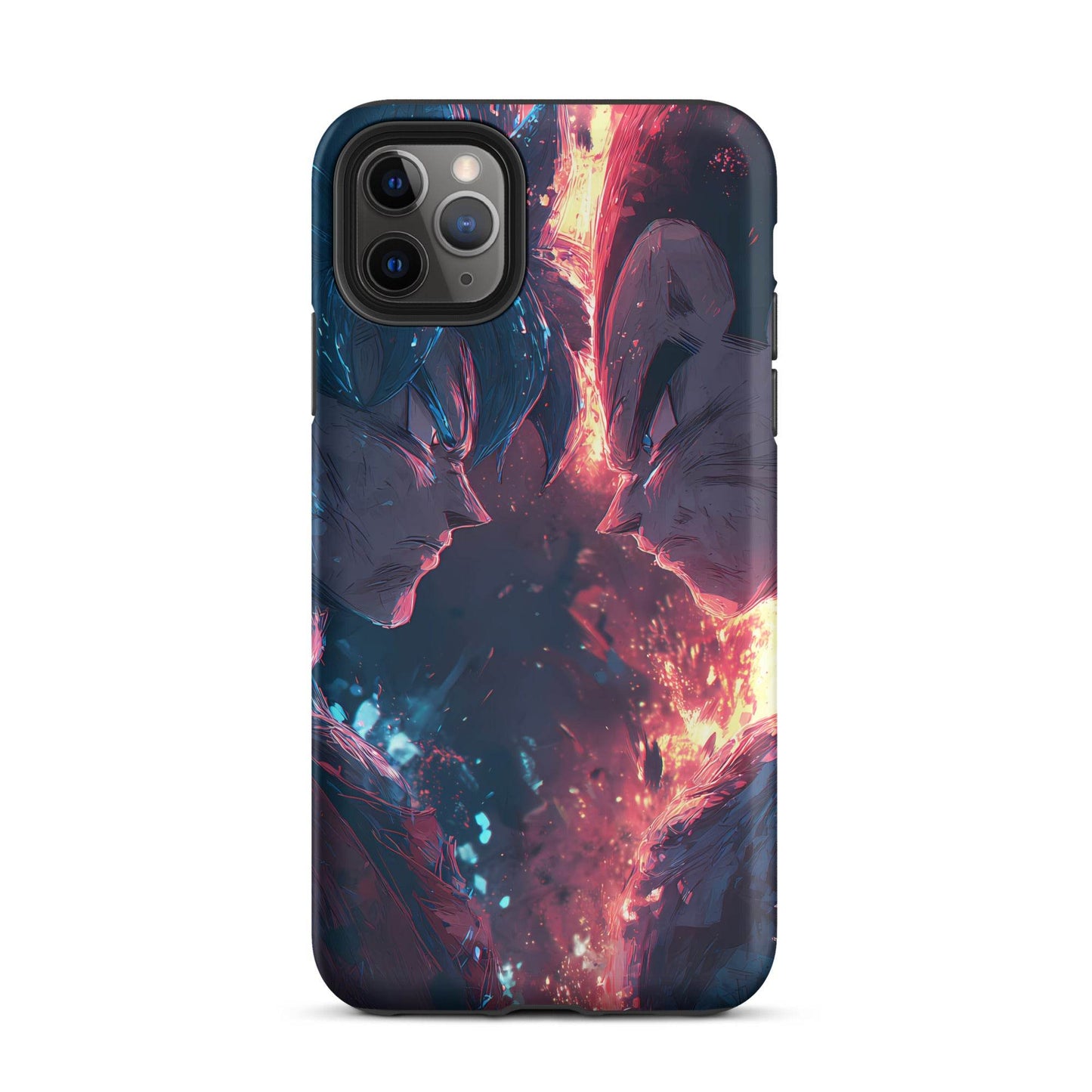 Goku Vs Vegeta, Dragon Ball Z Anime Fan Art Tough Case for iPhone® - Chromavolt