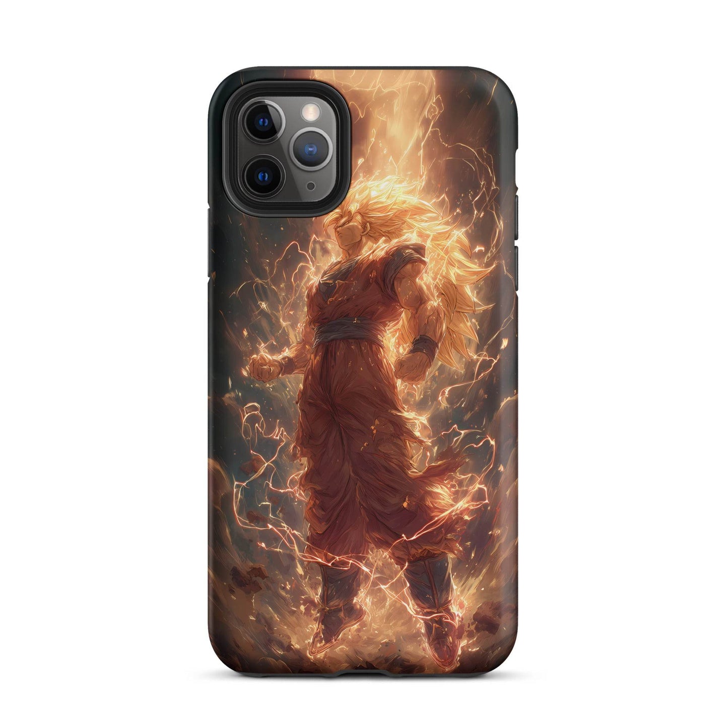Super Saiyan 3 Goku, Dragon Ball Z Anime Fan Art Tough Case for iPhone® - Chromavolt
