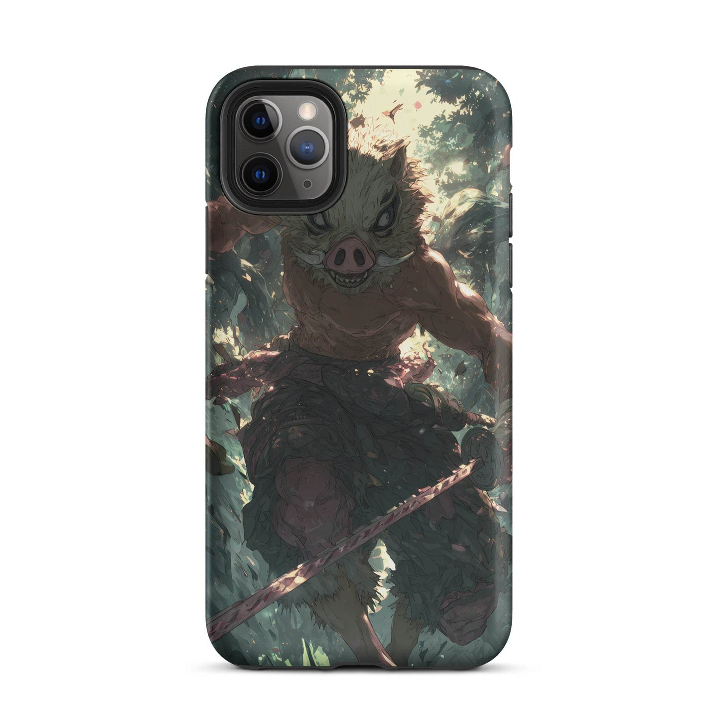Inosuke Hashibira Demon Slayer Anime Fan Art Tough Case for iPhone® - Chromavolt