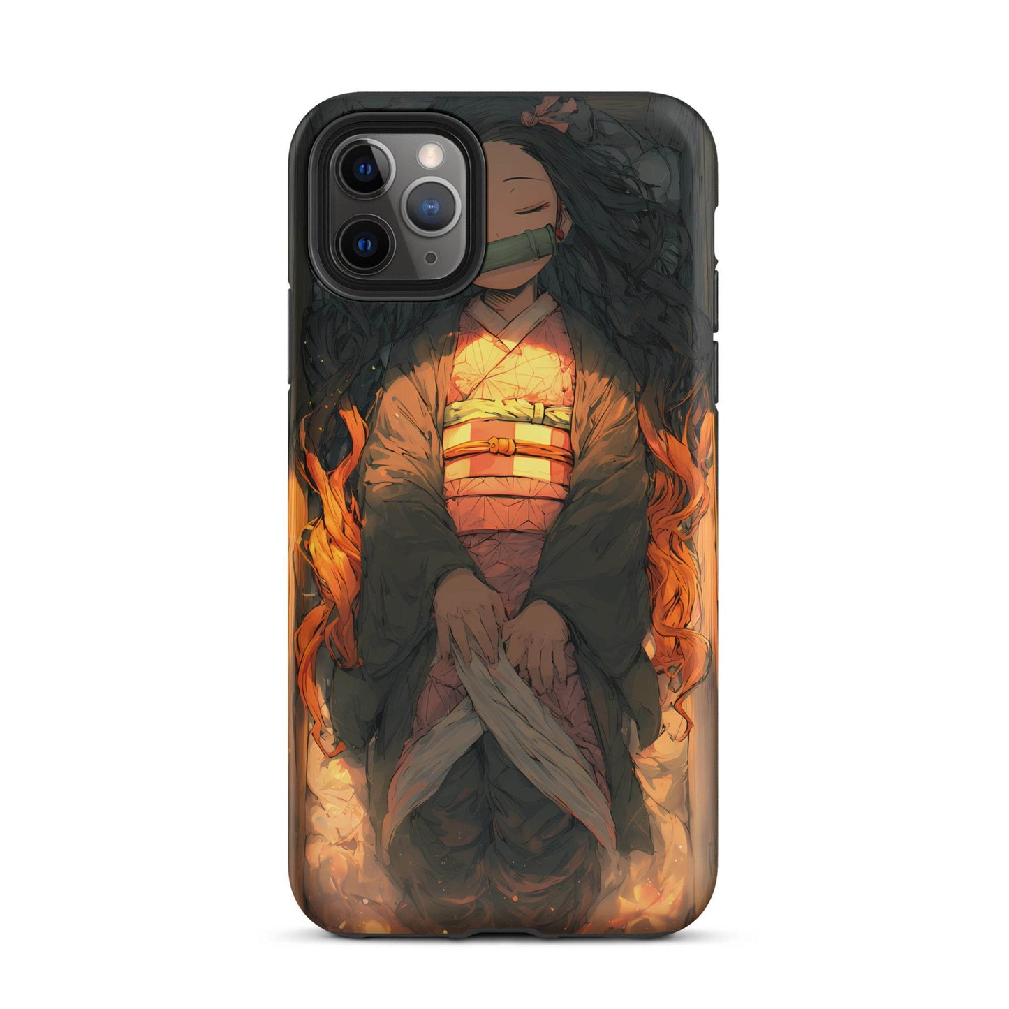 Sleeping Nezuko, Demon Slayer Anime Tough Case for iPhone® - Chromavolt