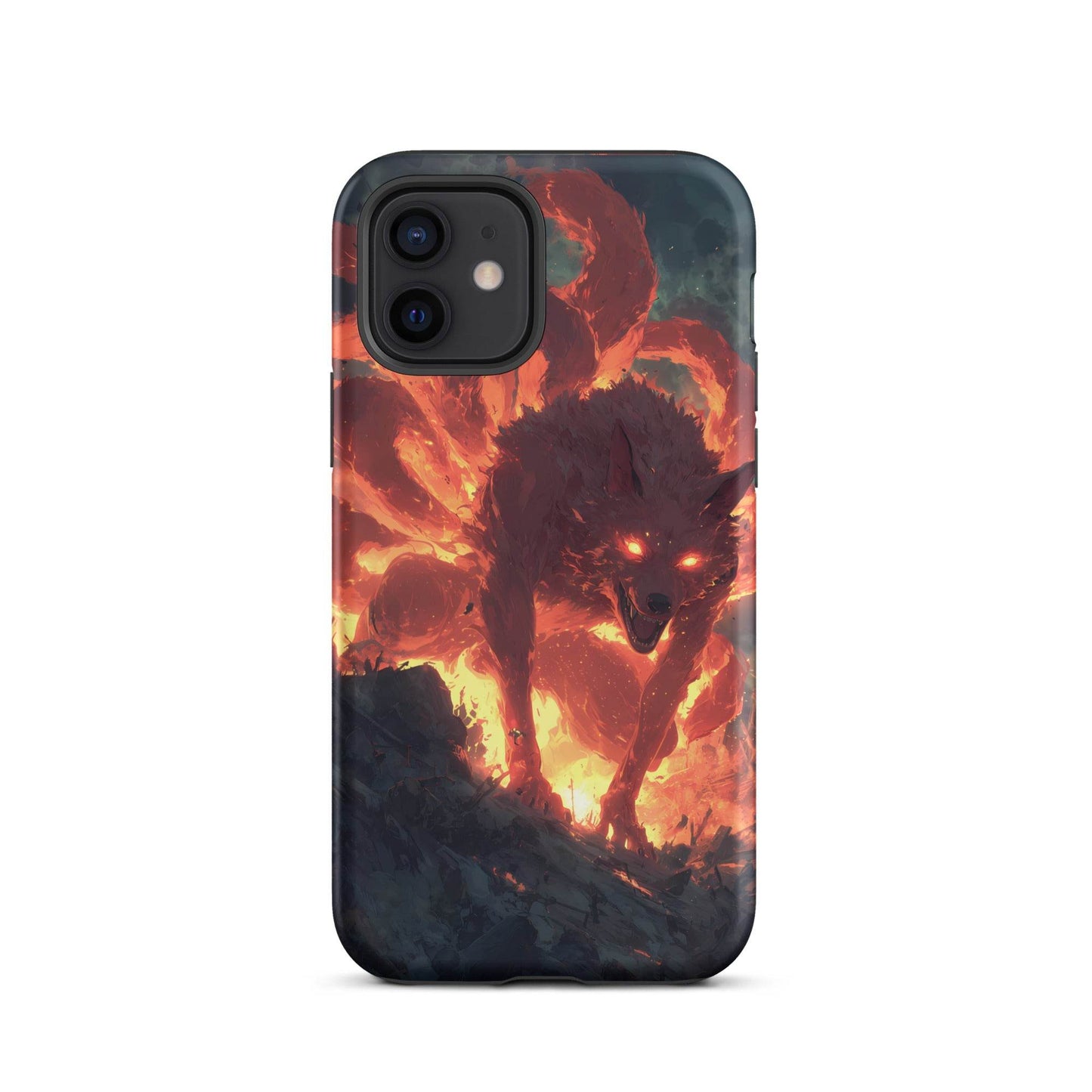 Kurama Nine Tailed Fox, Naruto Shippuden Fan Art Tough Case for iPhone® - Chromavolt