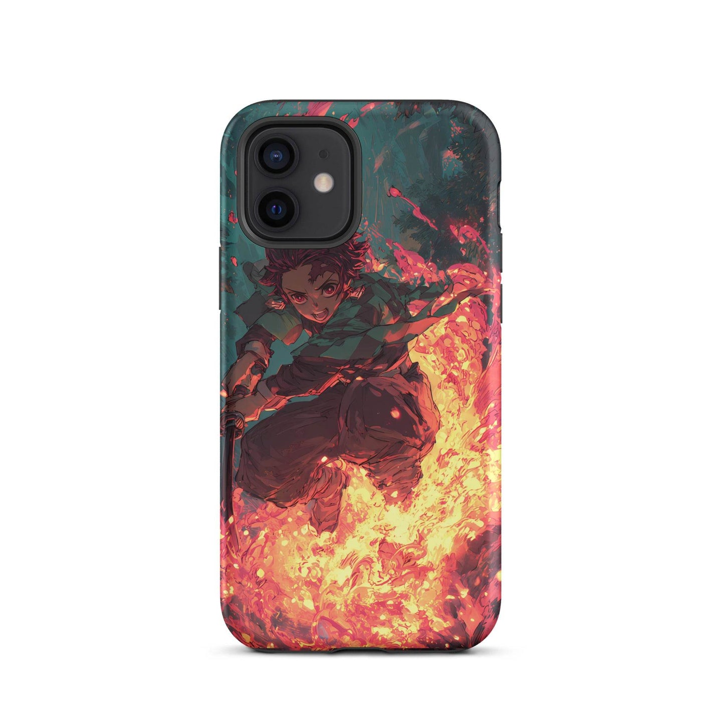 Tanjiro Kamado Hinokami Kagura, Demon Slayer Anime Tough Case for iPhone® - Chromavolt