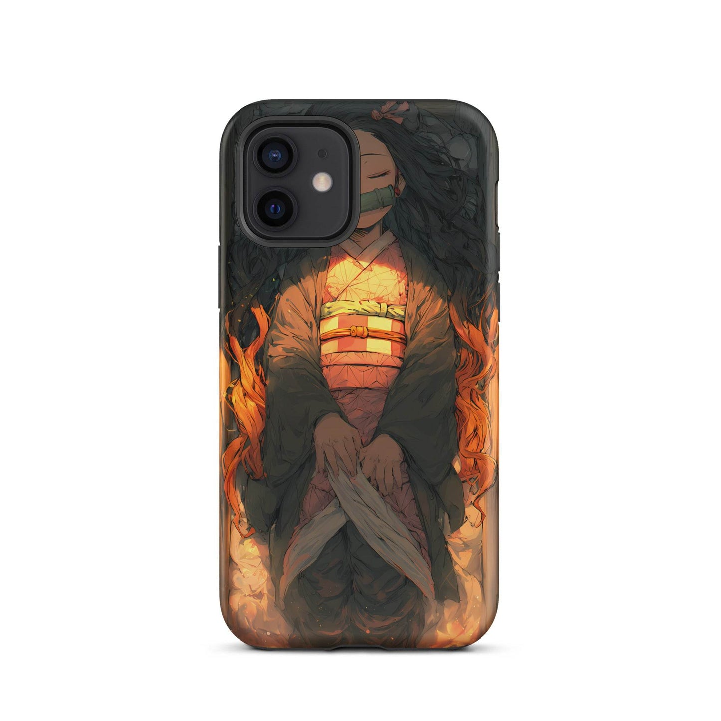 Sleeping Nezuko, Demon Slayer Anime Tough Case for iPhone® - Chromavolt