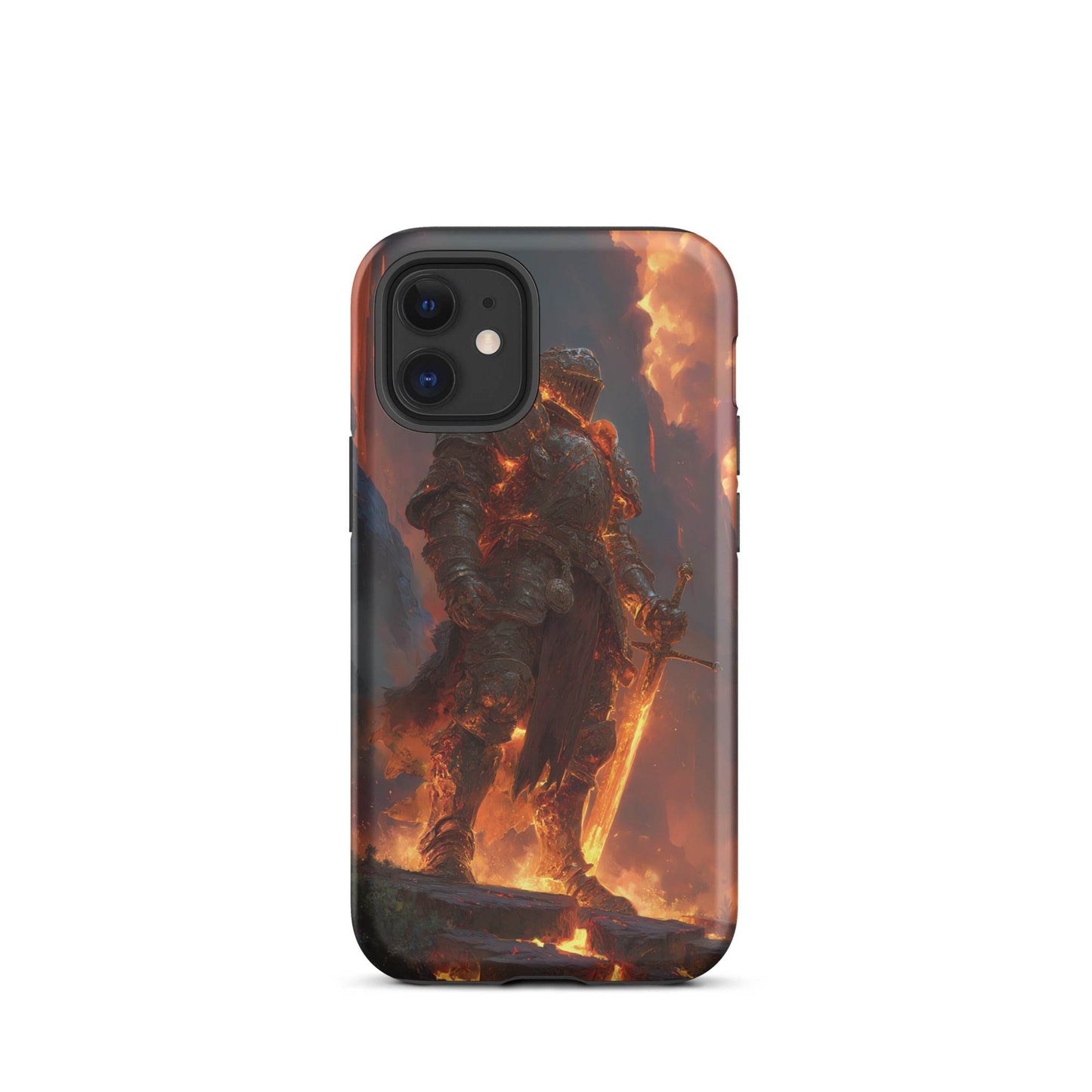 Fire Elemental Knight, Original Anime Art Tough Case for iPhone® - Chromavolt