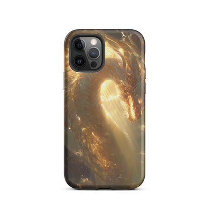 Light Dragon: The Celestial Flame Tough Case for iPhone® - Chromavolt