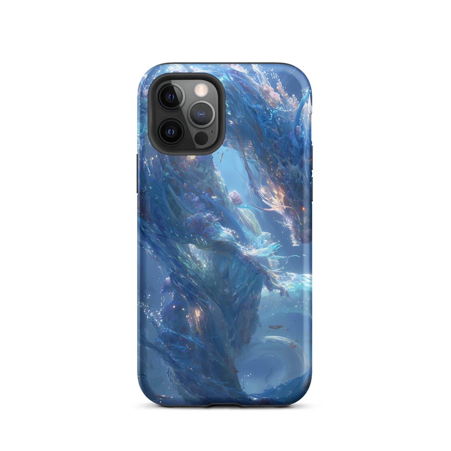 Water Dragon: The Serpent of Serenity Tough Case for iPhone® - Chromavolt