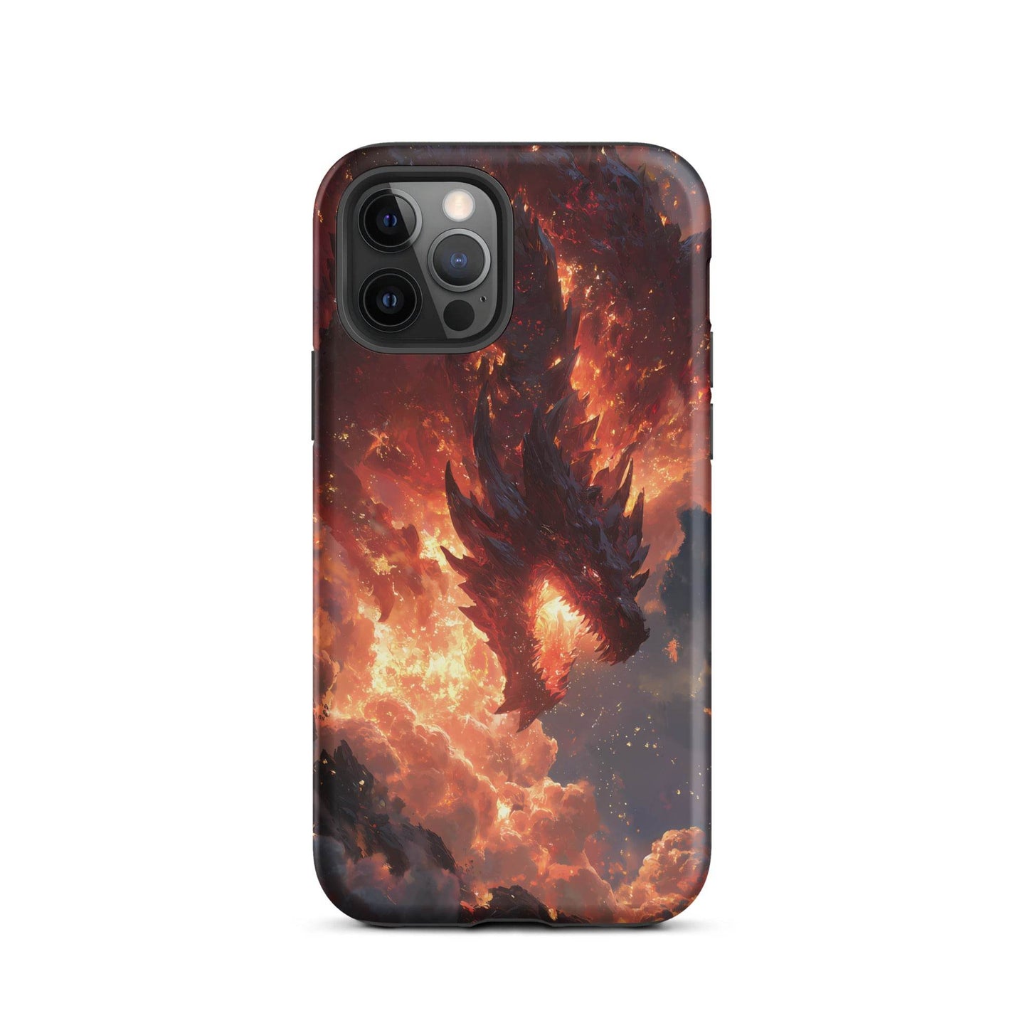 Fire Dragon: The Inferno Sovereign Tough Case for iPhone® - Chromavolt