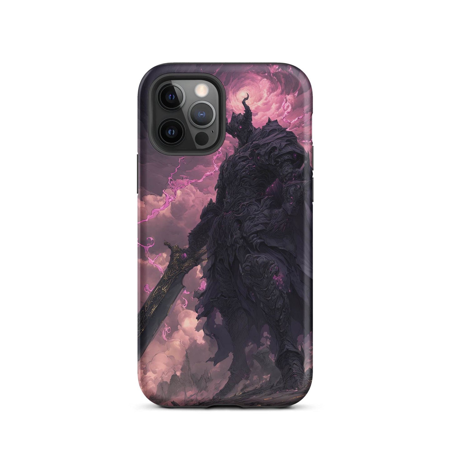 Dark Elemental Knight, Original Anime Art Tough Case for iPhone® - Chromavolt
