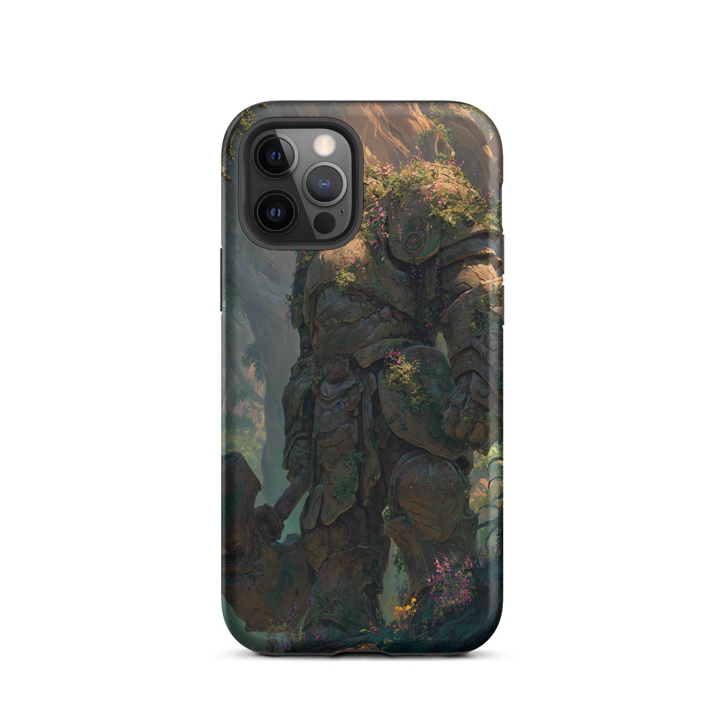 Earth Elemental Knight, Original Anime Art Tough Case for iPhone® - Chromavolt