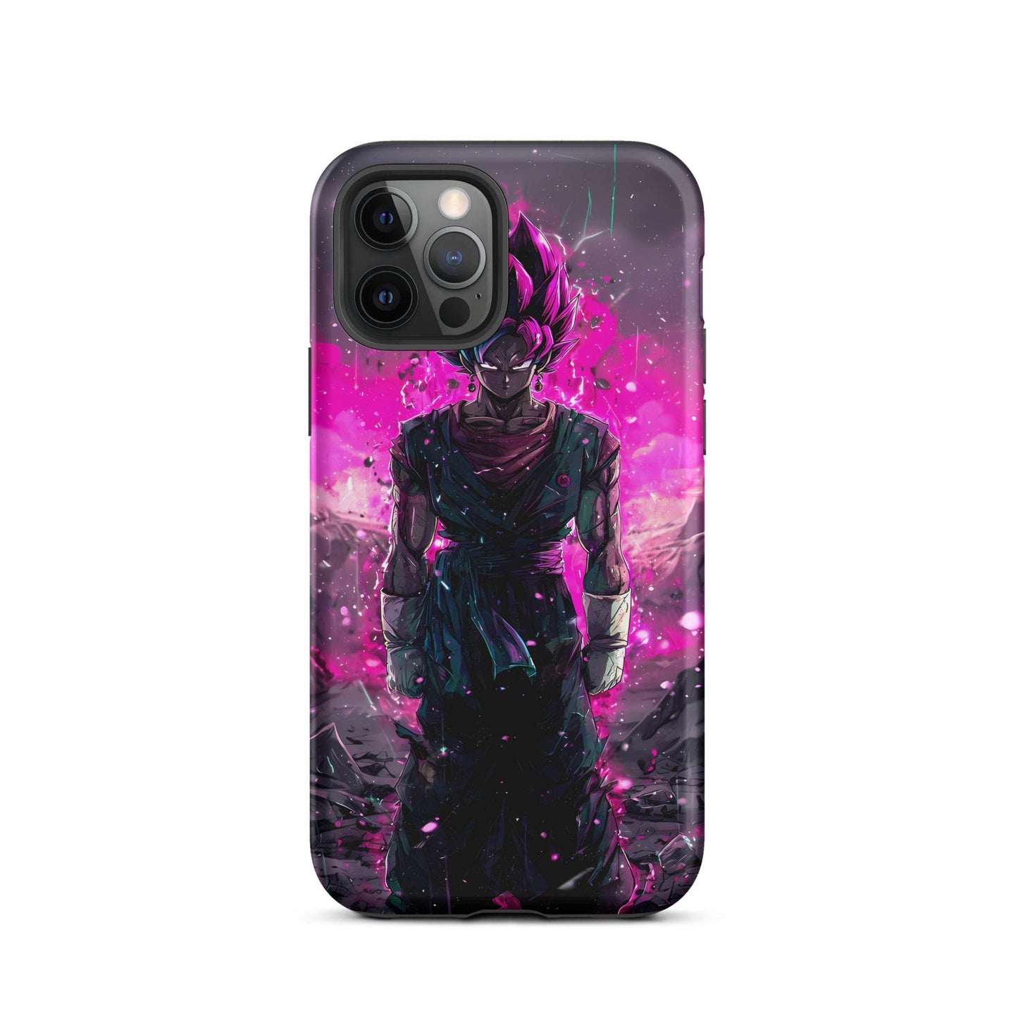 Super Saiyan Blue and Pink Rose Vegito, Dragon Ball Super Anime Fan Art Tough Case for iPhone® - Chromavolt