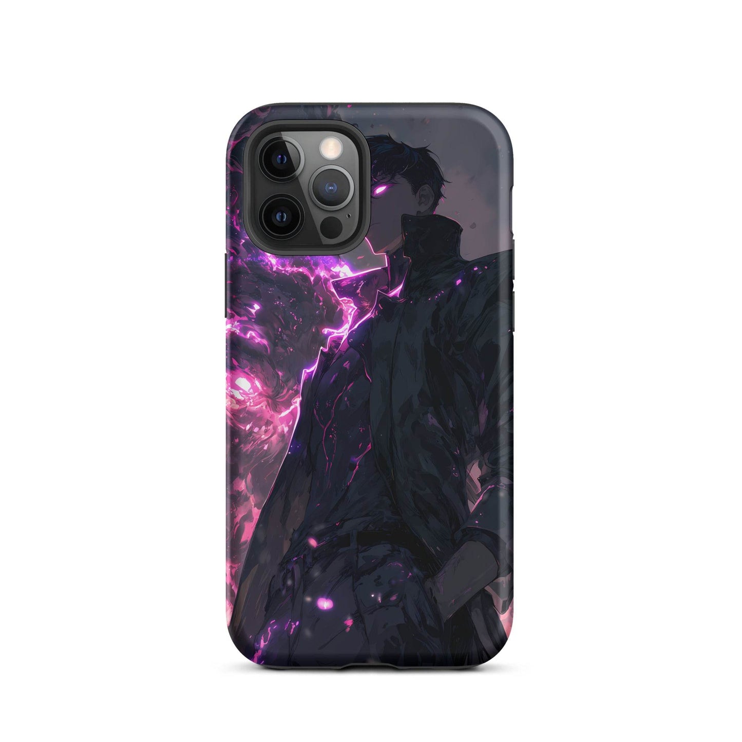 Solo Leveling Sung Jinwoo Shadow Monarch Anime Fan Art Tough Case for iPhone® - Chromavolt