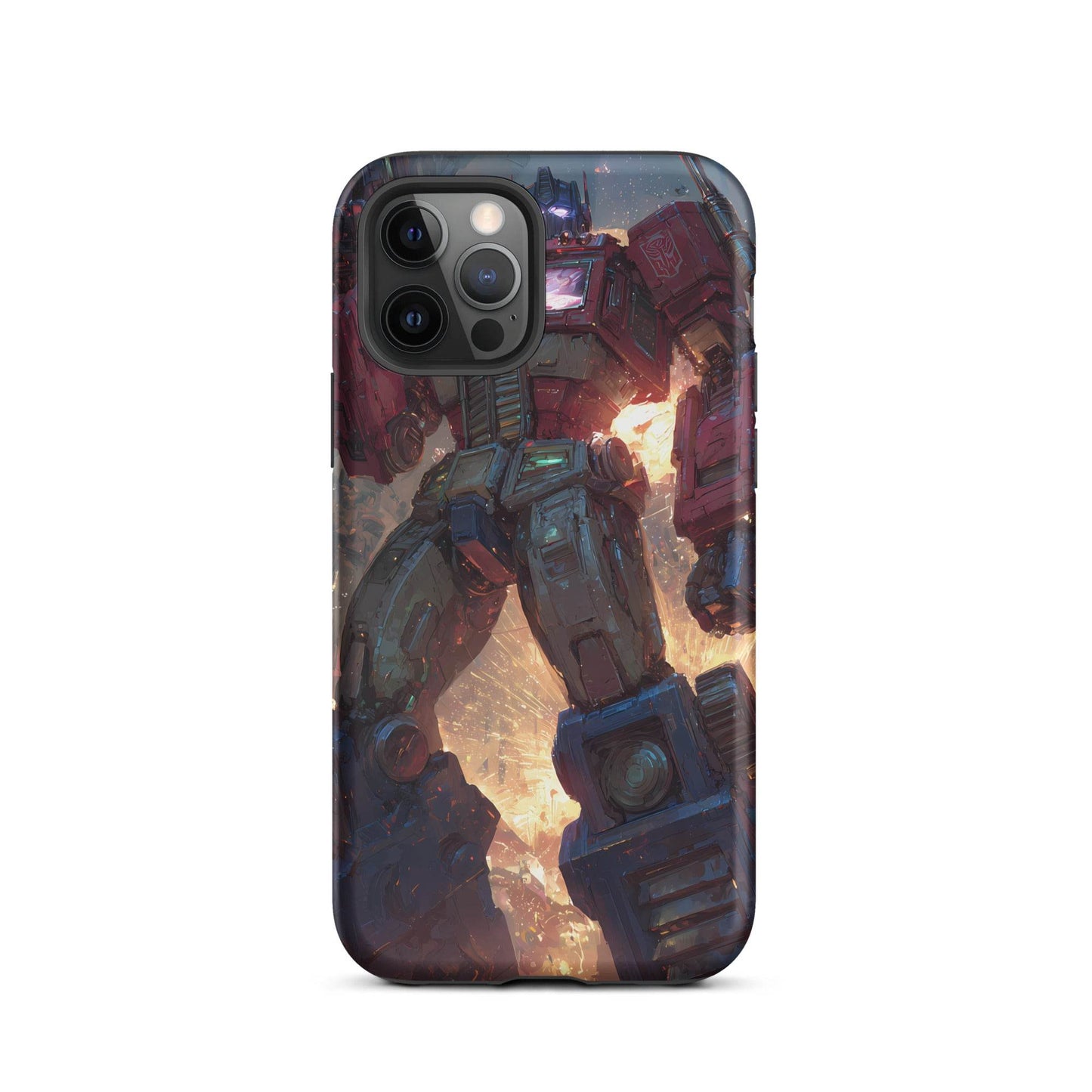 Optimus Prime Transformers Anime Fan Art Tough Case for iPhone® - Chromavolt