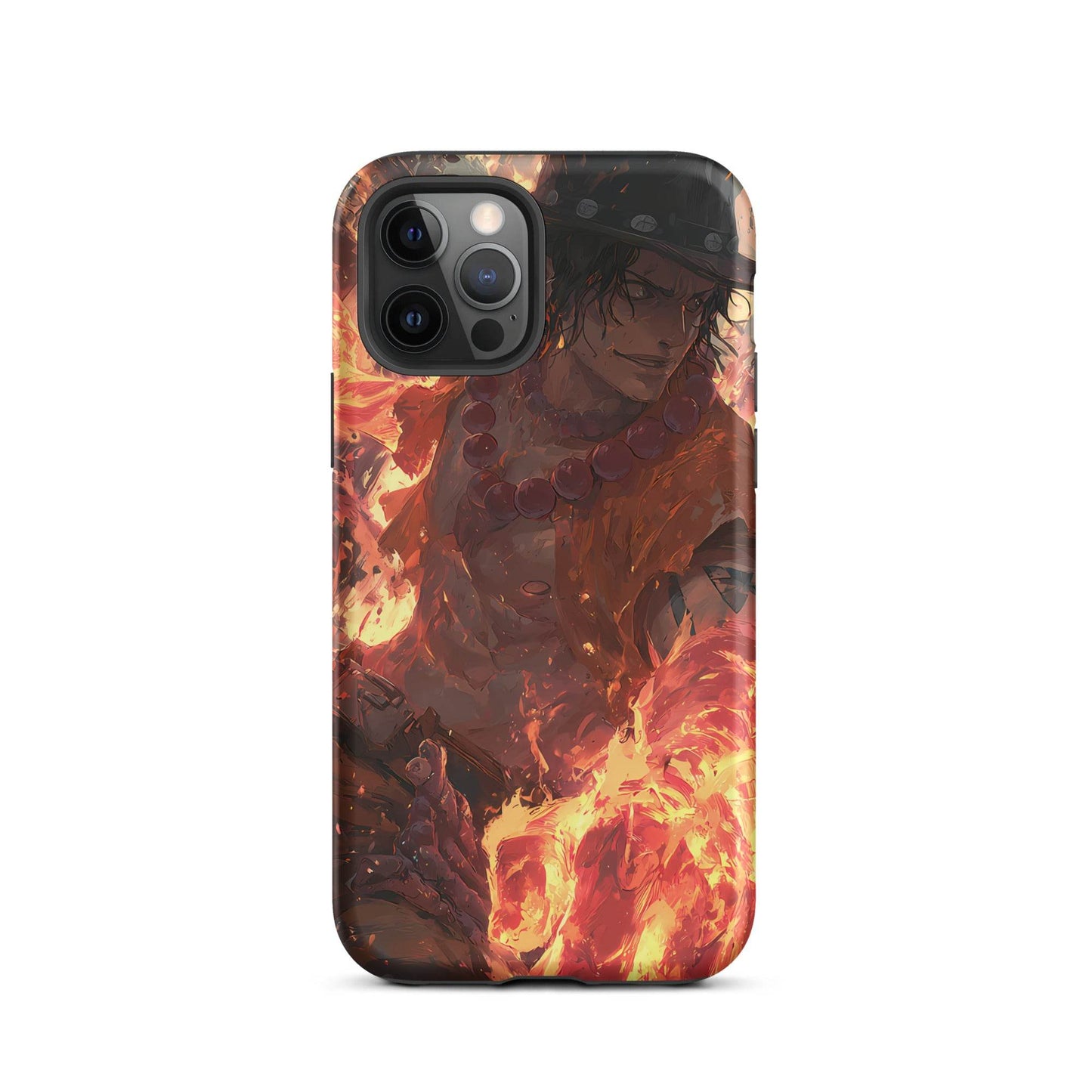 Fire Fist Ace, One Piece Portgas D. Ace Anime Fan Art Tough Case for iPhone® - Chromavolt
