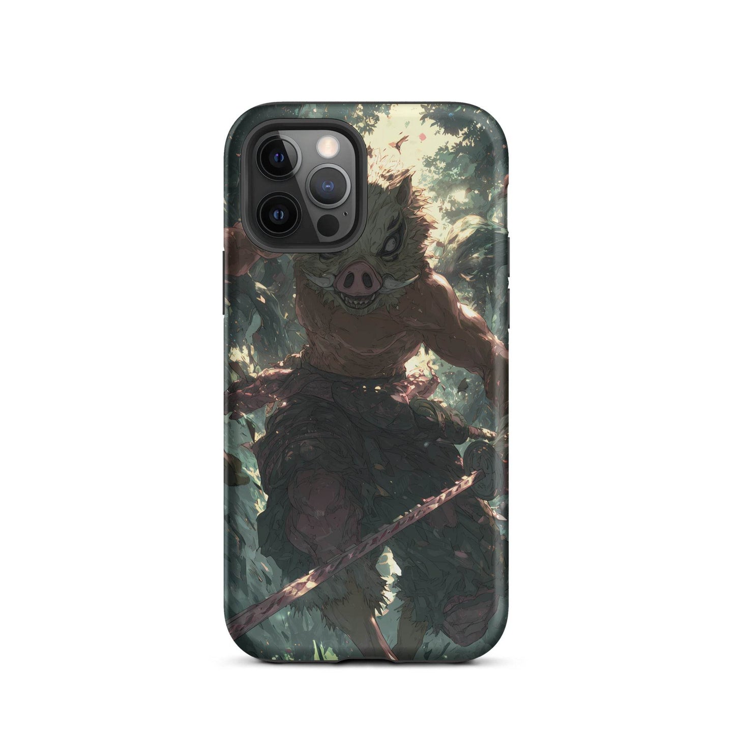 Inosuke Hashibira Demon Slayer Anime Fan Art Tough Case for iPhone® - Chromavolt