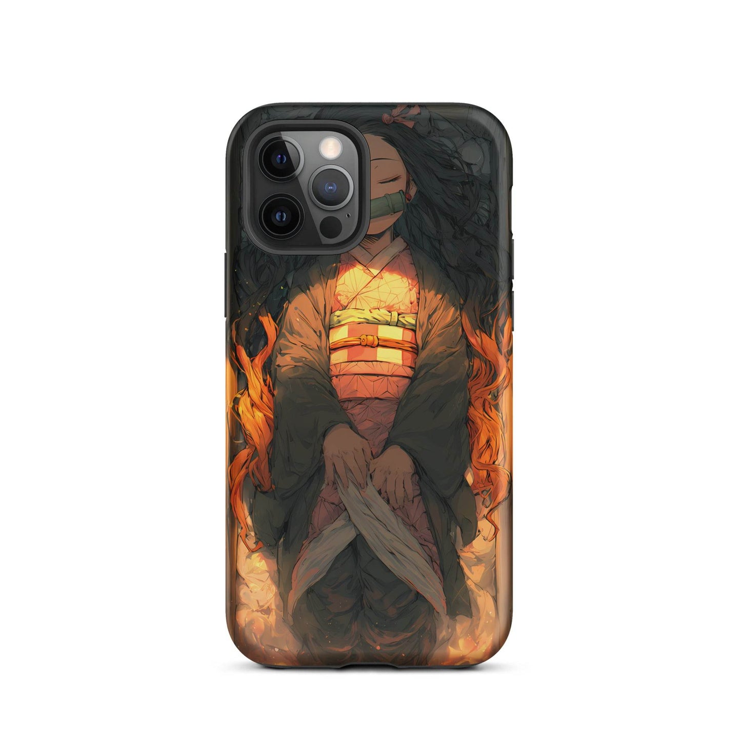 Sleeping Nezuko, Demon Slayer Anime Tough Case for iPhone® - Chromavolt