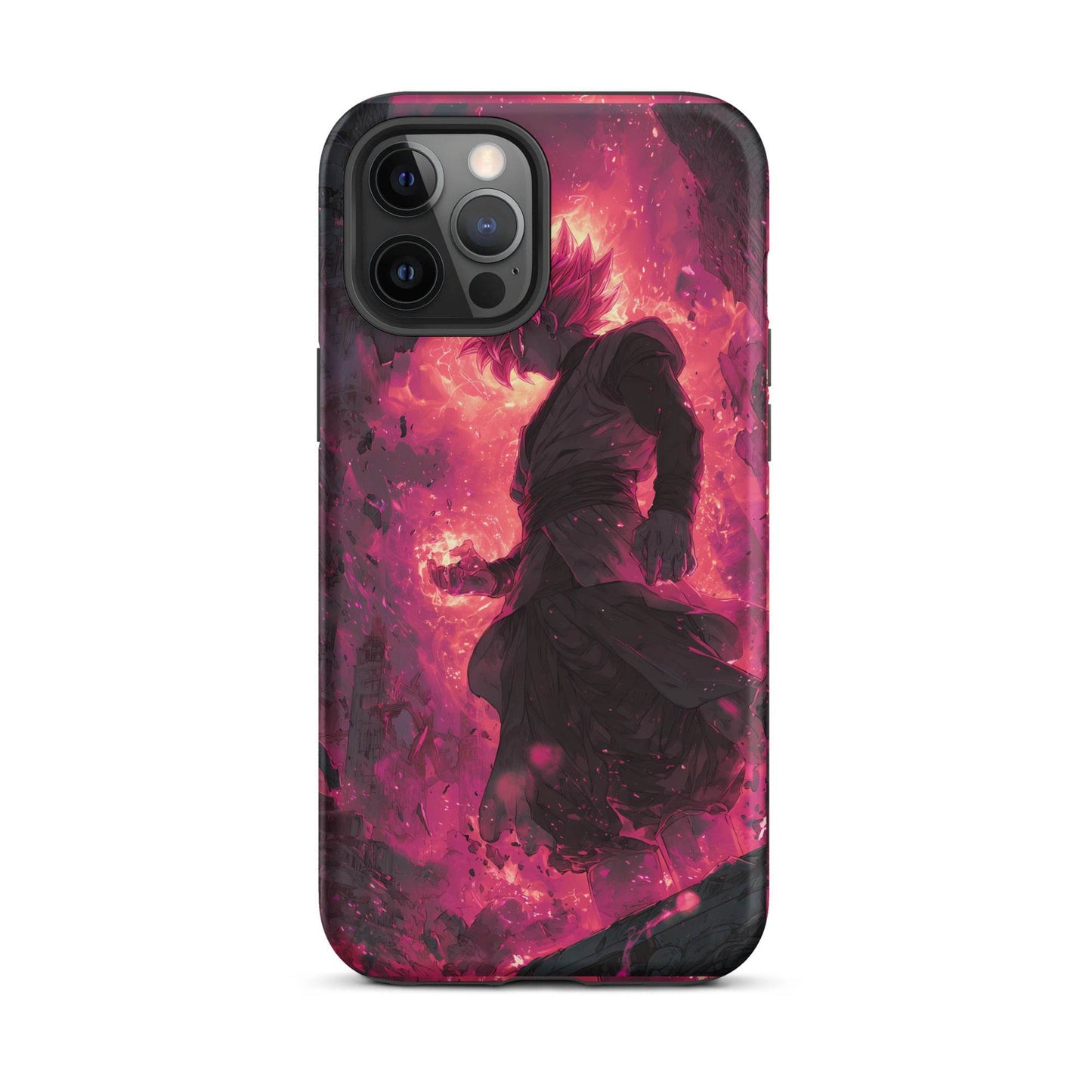 Zamasu Goku Black, Pink Rose Super Saiyan Dragon Ball Tough Case for iPhone® - Chromavolt