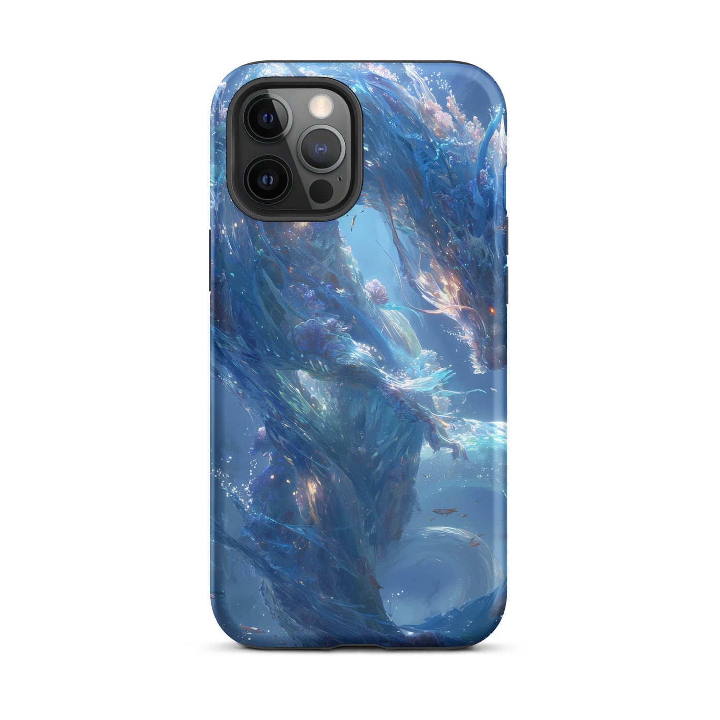 Water Dragon: The Serpent of Serenity Tough Case for iPhone® - Chromavolt