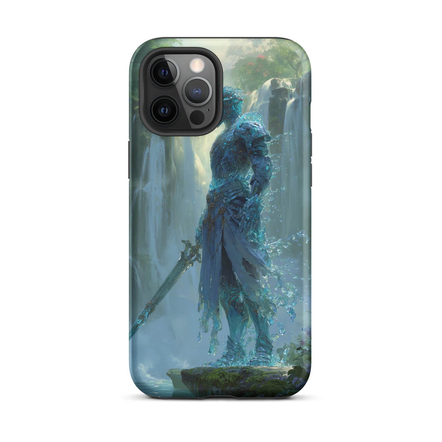 Water Elemental Knight, Original Anime Art Tough Case for iPhone® - Chromavolt