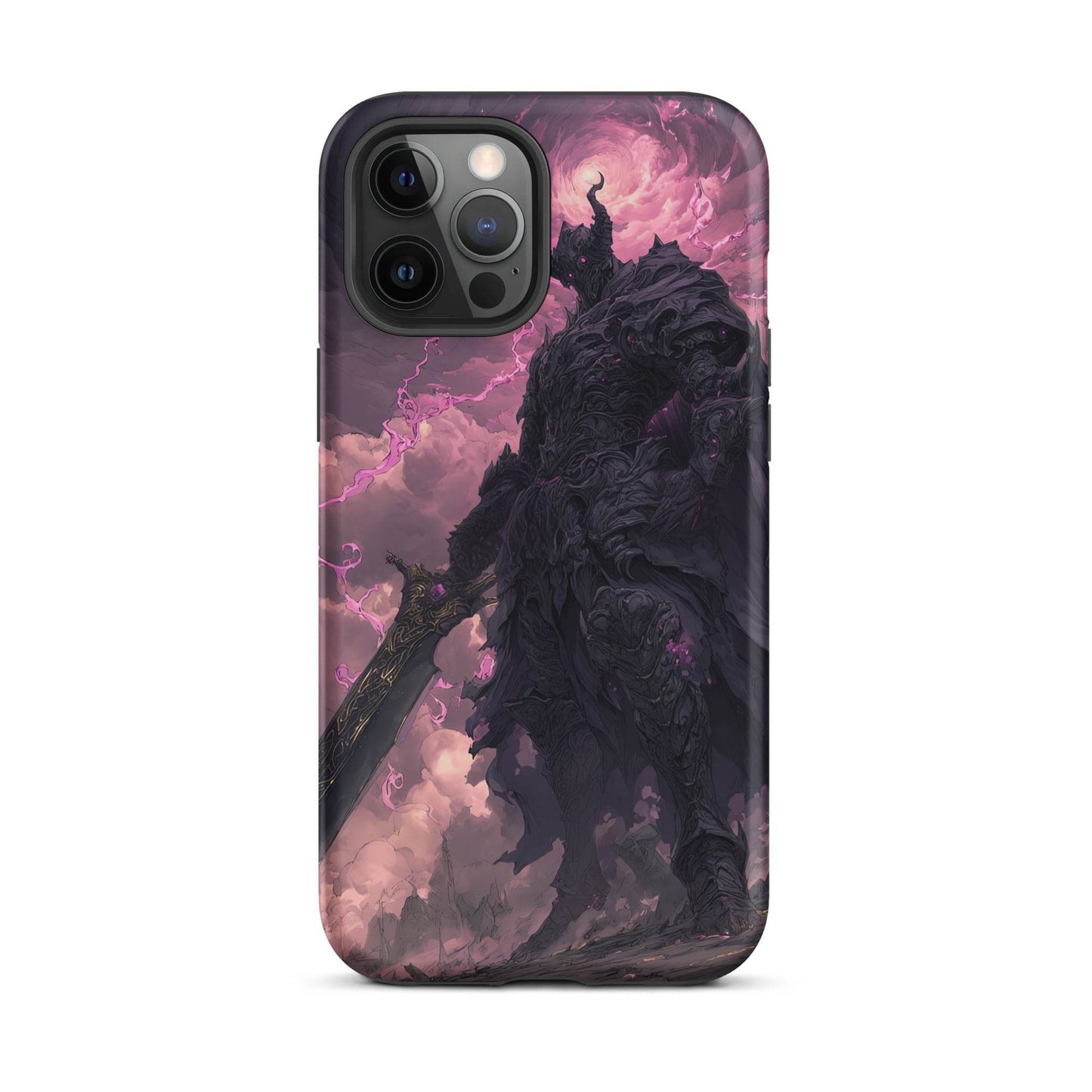 Dark Elemental Knight, Original Anime Art Tough Case for iPhone® - Chromavolt