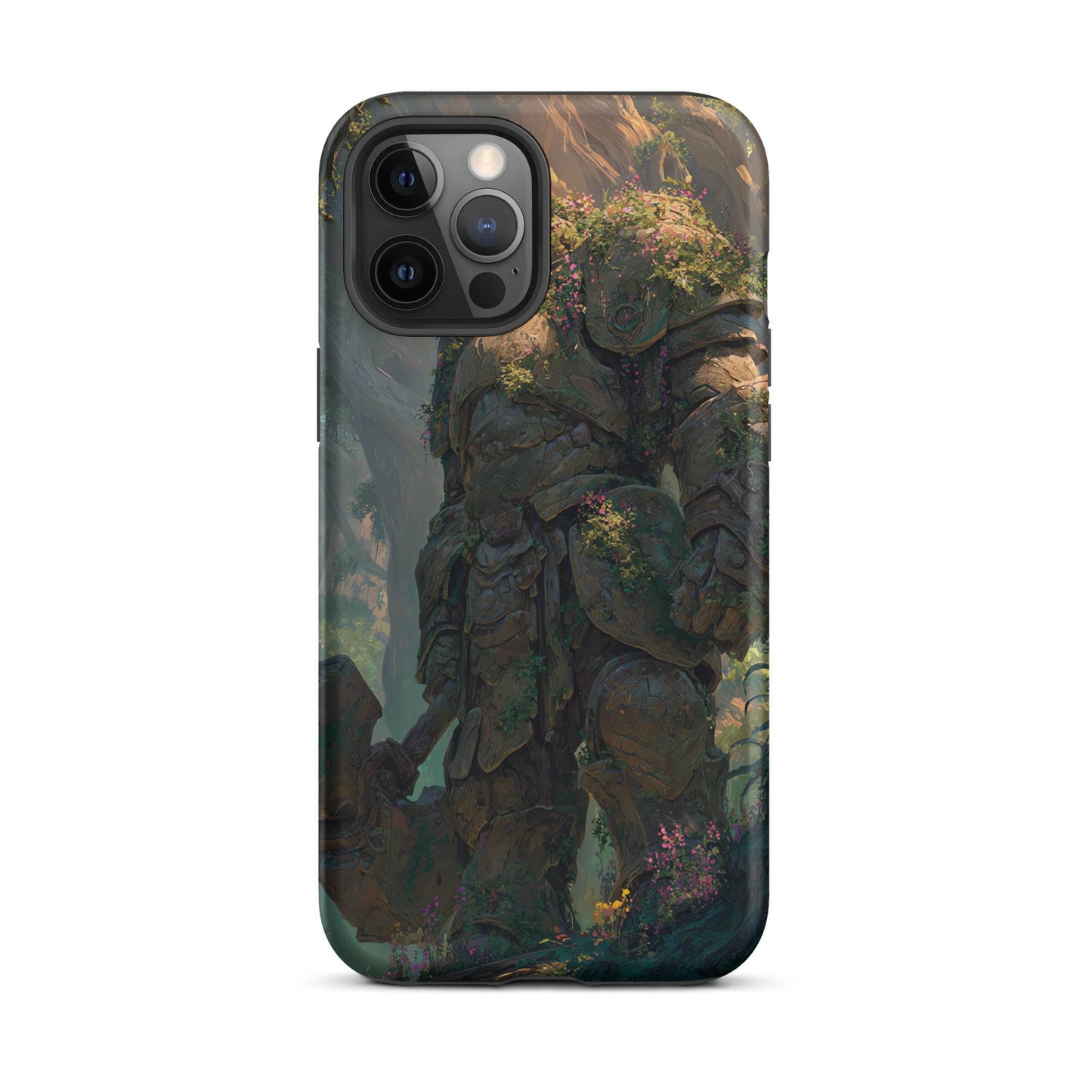 Earth Elemental Knight, Original Anime Art Tough Case for iPhone® - Chromavolt