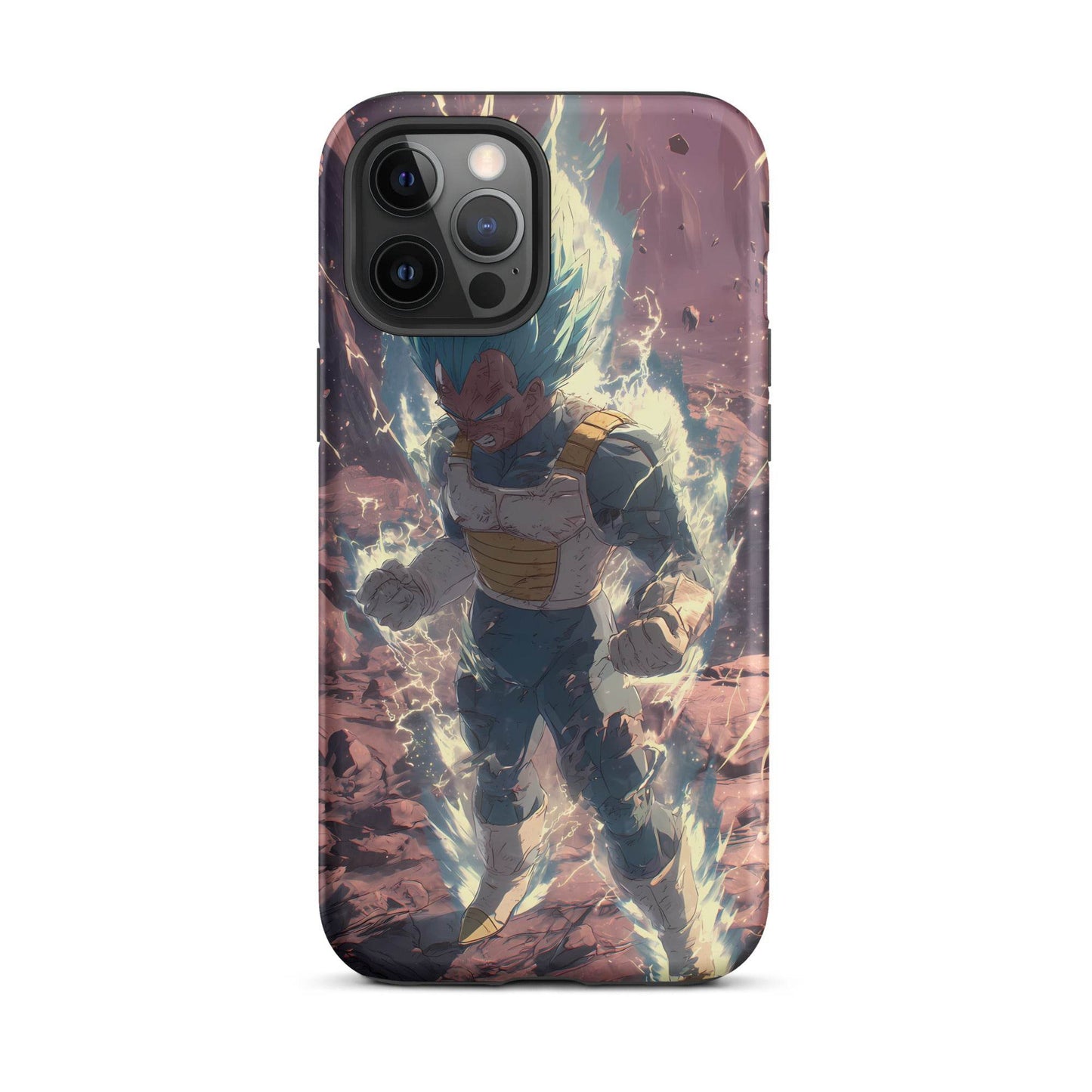 Super Saiyan Blue Vegeta, Dragon Ball Super Anime Fan Art Tough Case for iPhone® - Chromavolt