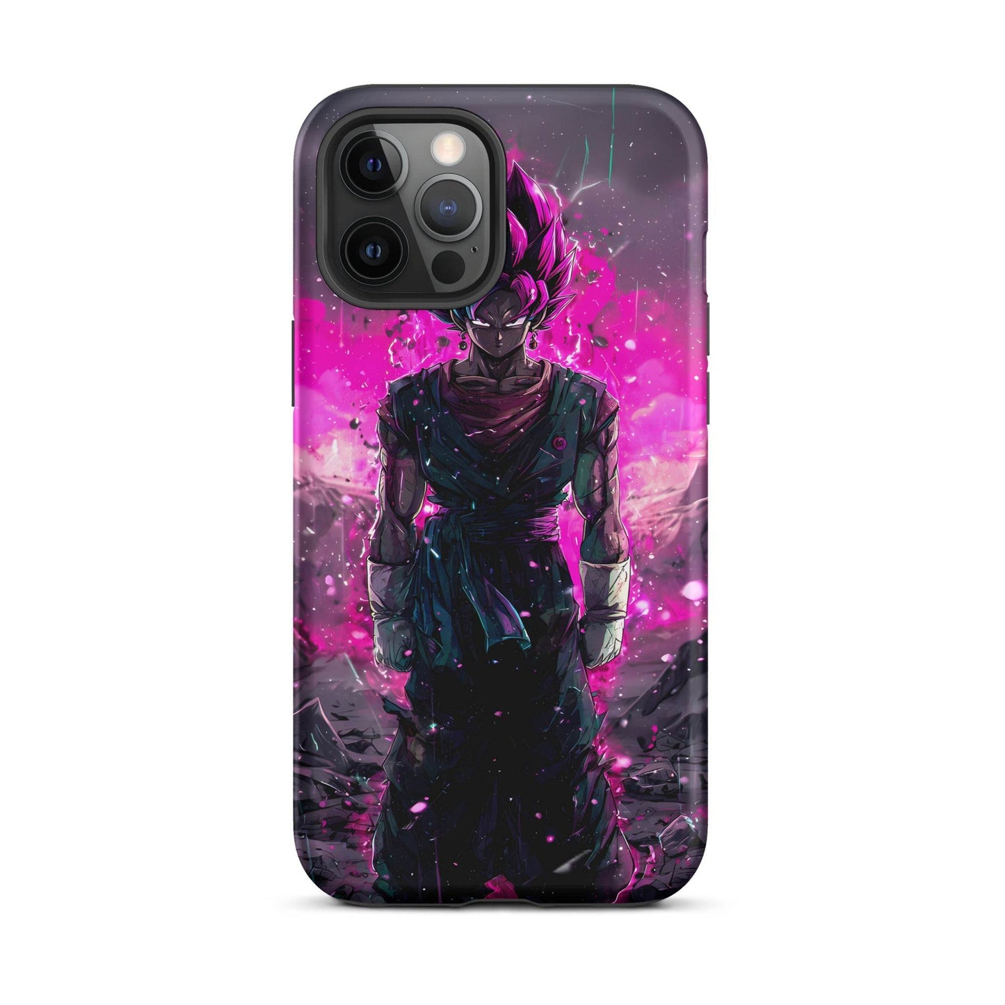 Super Saiyan Blue and Pink Rose Vegito, Dragon Ball Super Anime Fan Art Tough Case for iPhone® - Chromavolt