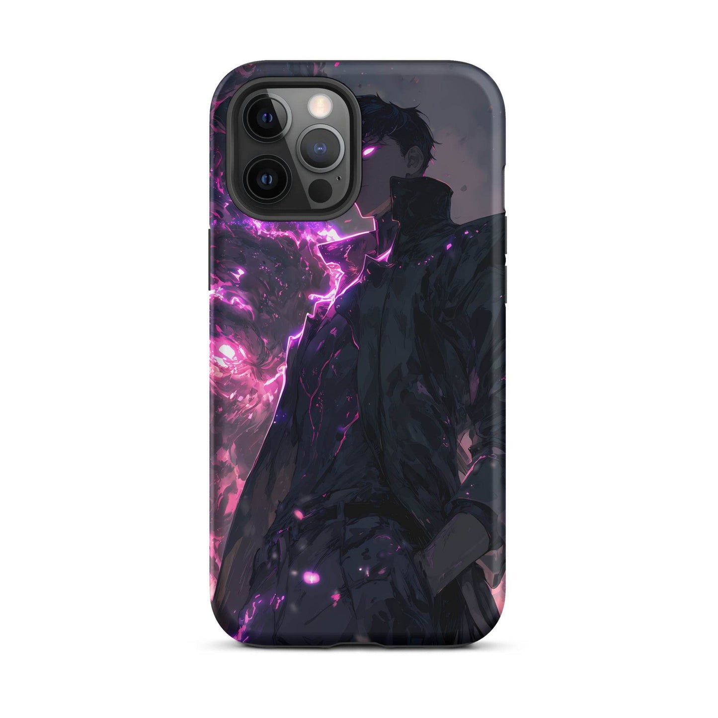 Solo Leveling Sung Jinwoo Shadow Monarch Anime Fan Art Tough Case for iPhone® - Chromavolt