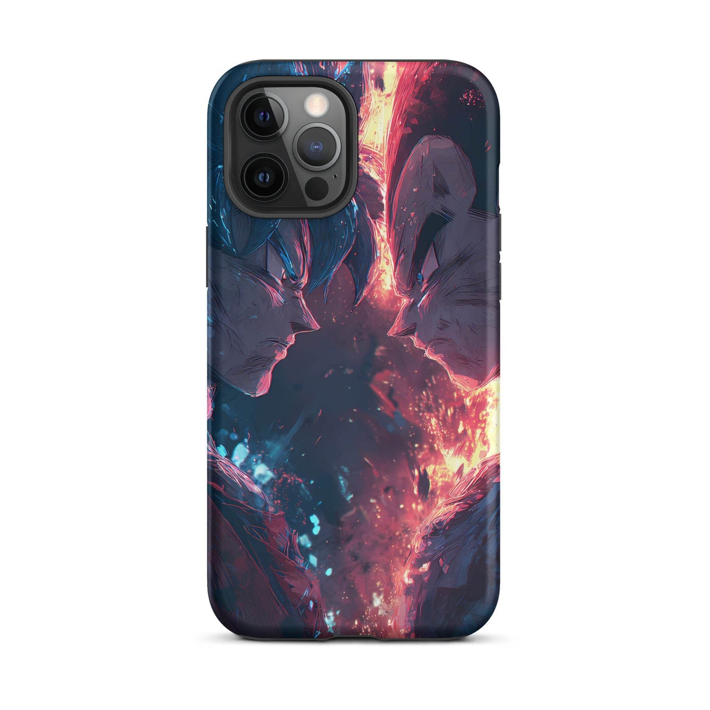 Goku Vs Vegeta, Dragon Ball Z Anime Fan Art Tough Case for iPhone® - Chromavolt