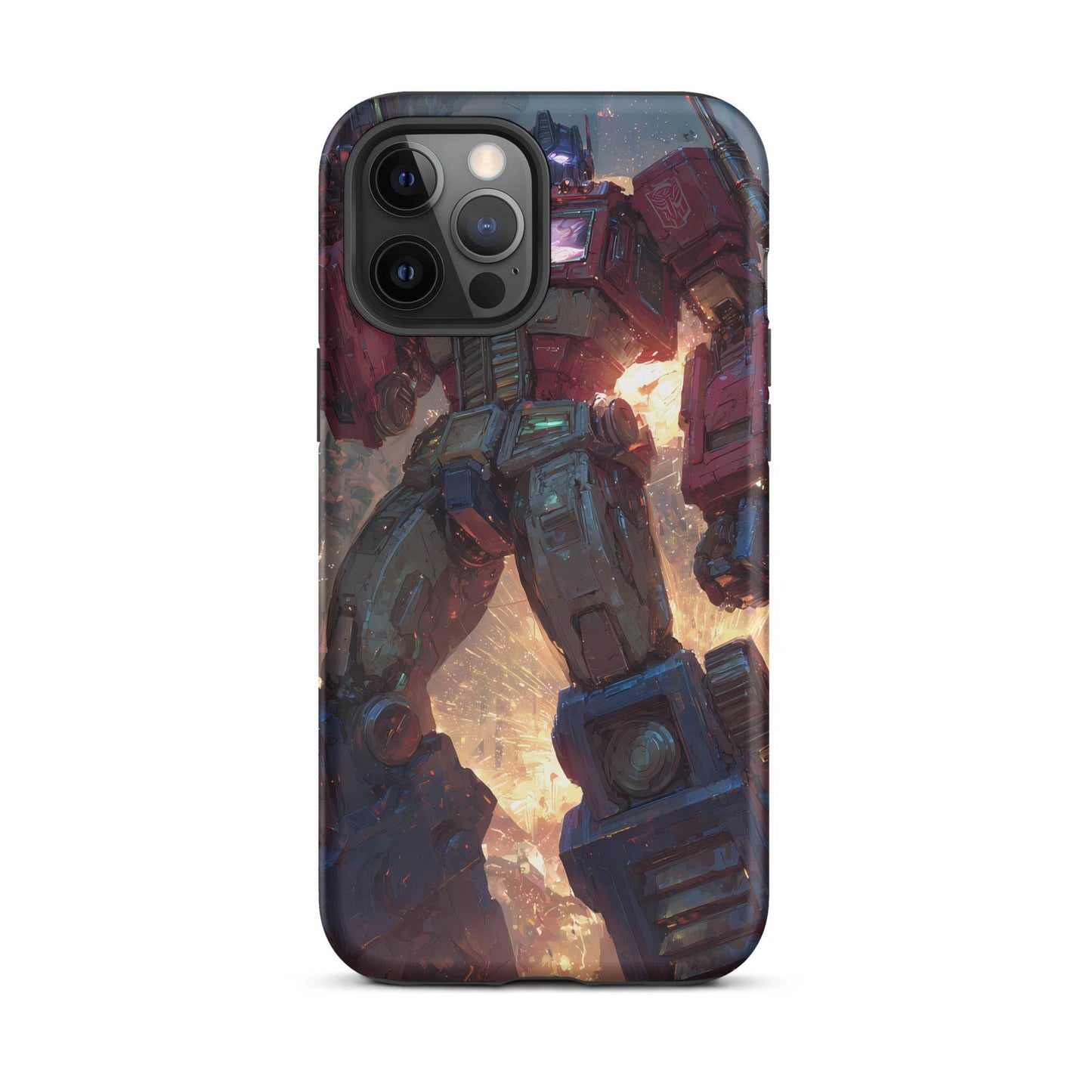 Optimus Prime Transformers Anime Fan Art Tough Case for iPhone® - Chromavolt