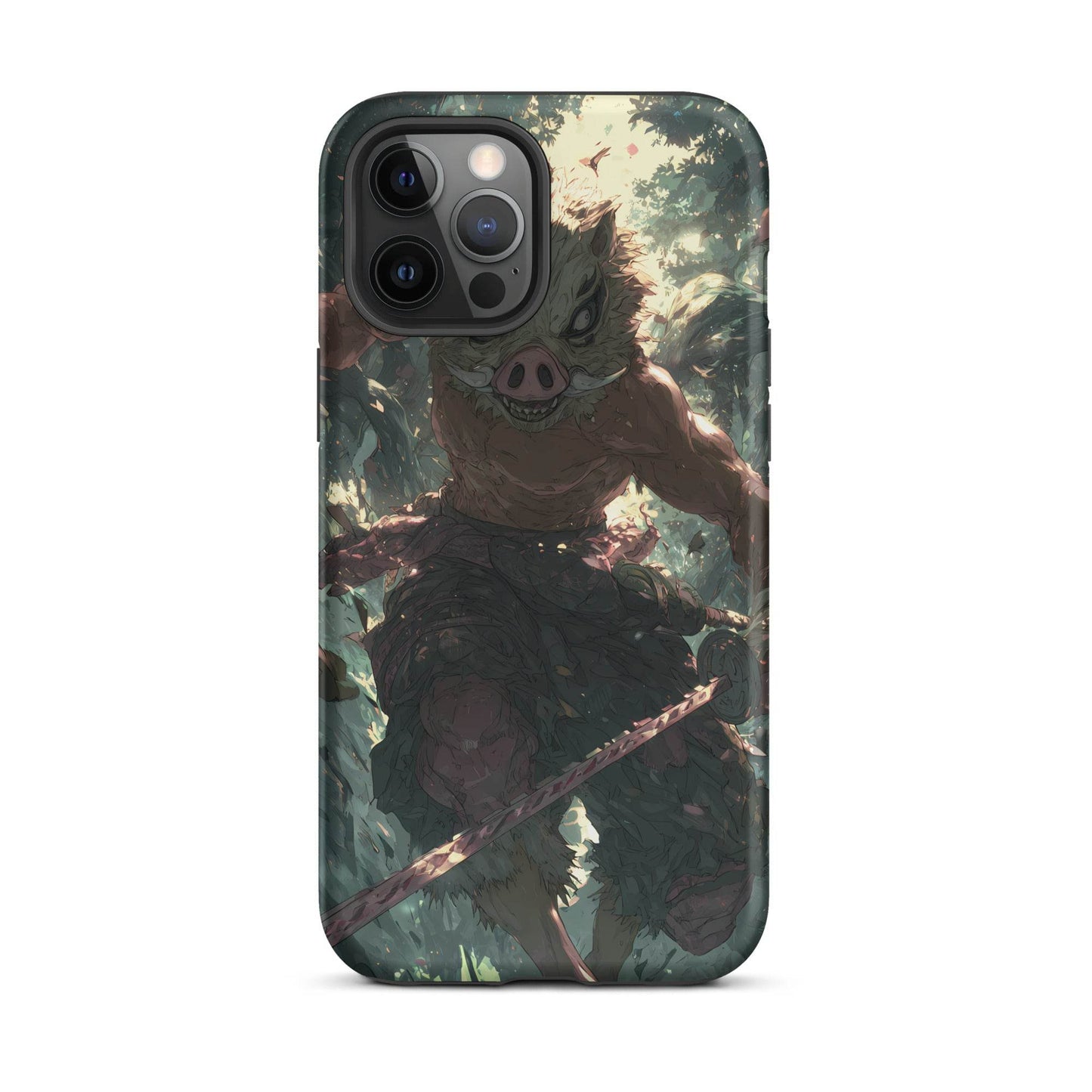 Inosuke Hashibira Demon Slayer Anime Fan Art Tough Case for iPhone® - Chromavolt