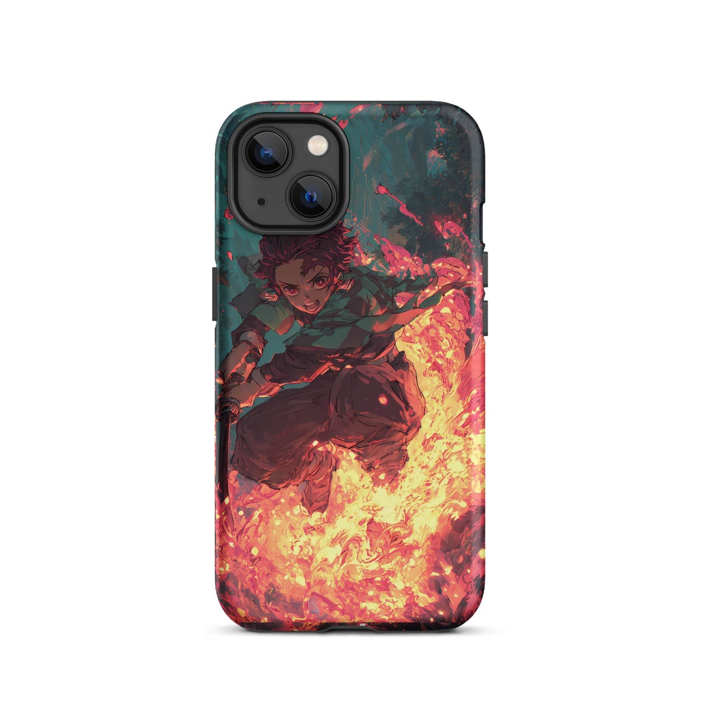 Tanjiro Kamado Hinokami Kagura, Demon Slayer Anime Tough Case for iPhone® - Chromavolt