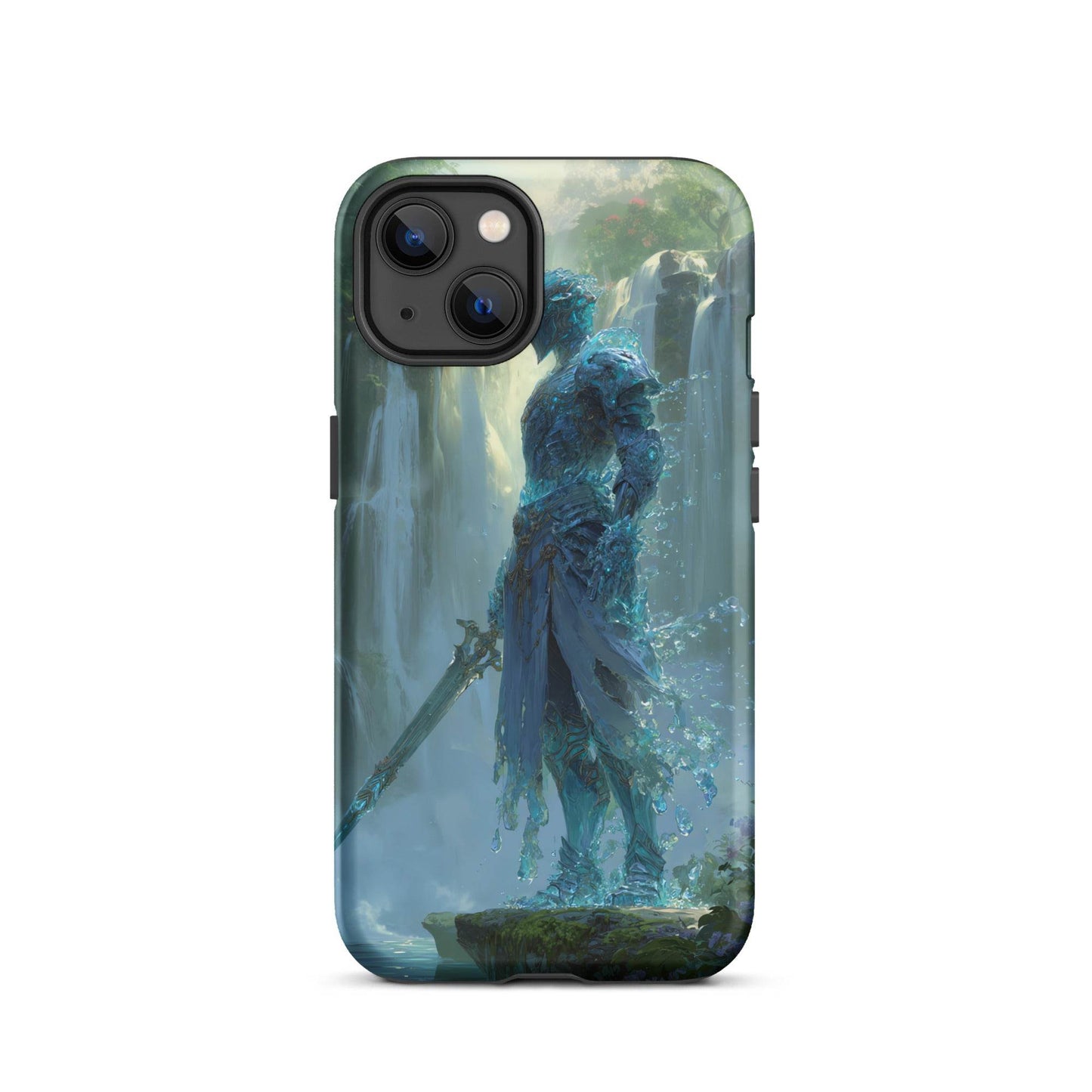 Water Elemental Knight, Original Anime Art Tough Case for iPhone® - Chromavolt