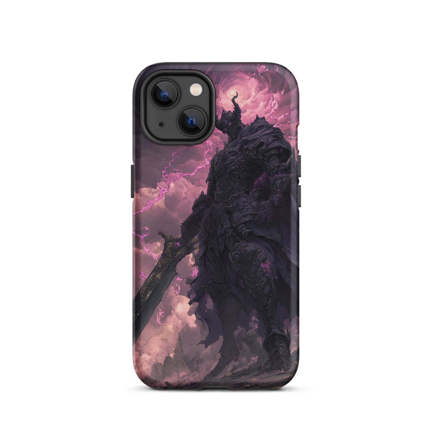 Dark Elemental Knight, Original Anime Art Tough Case for iPhone® - Chromavolt