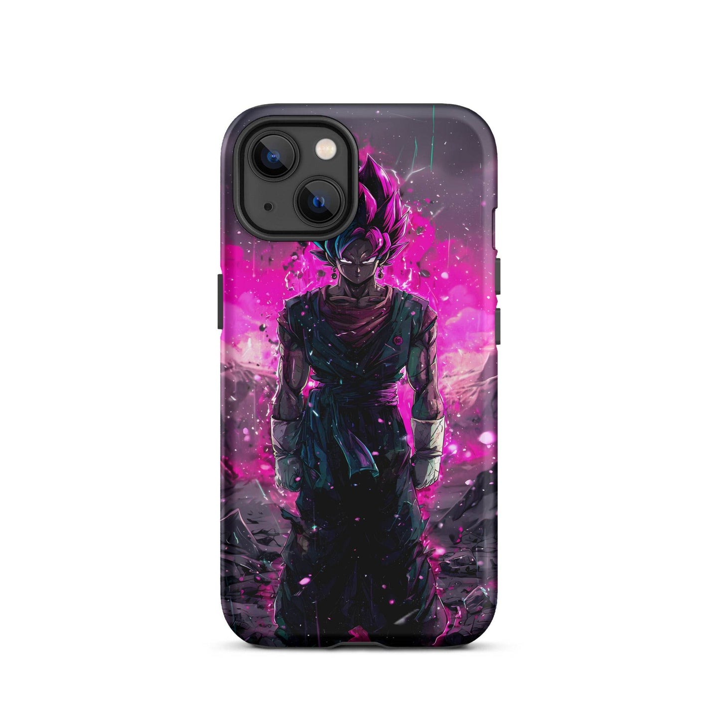 Super Saiyan Blue and Pink Rose Vegito, Dragon Ball Super Anime Fan Art Tough Case for iPhone® - Chromavolt