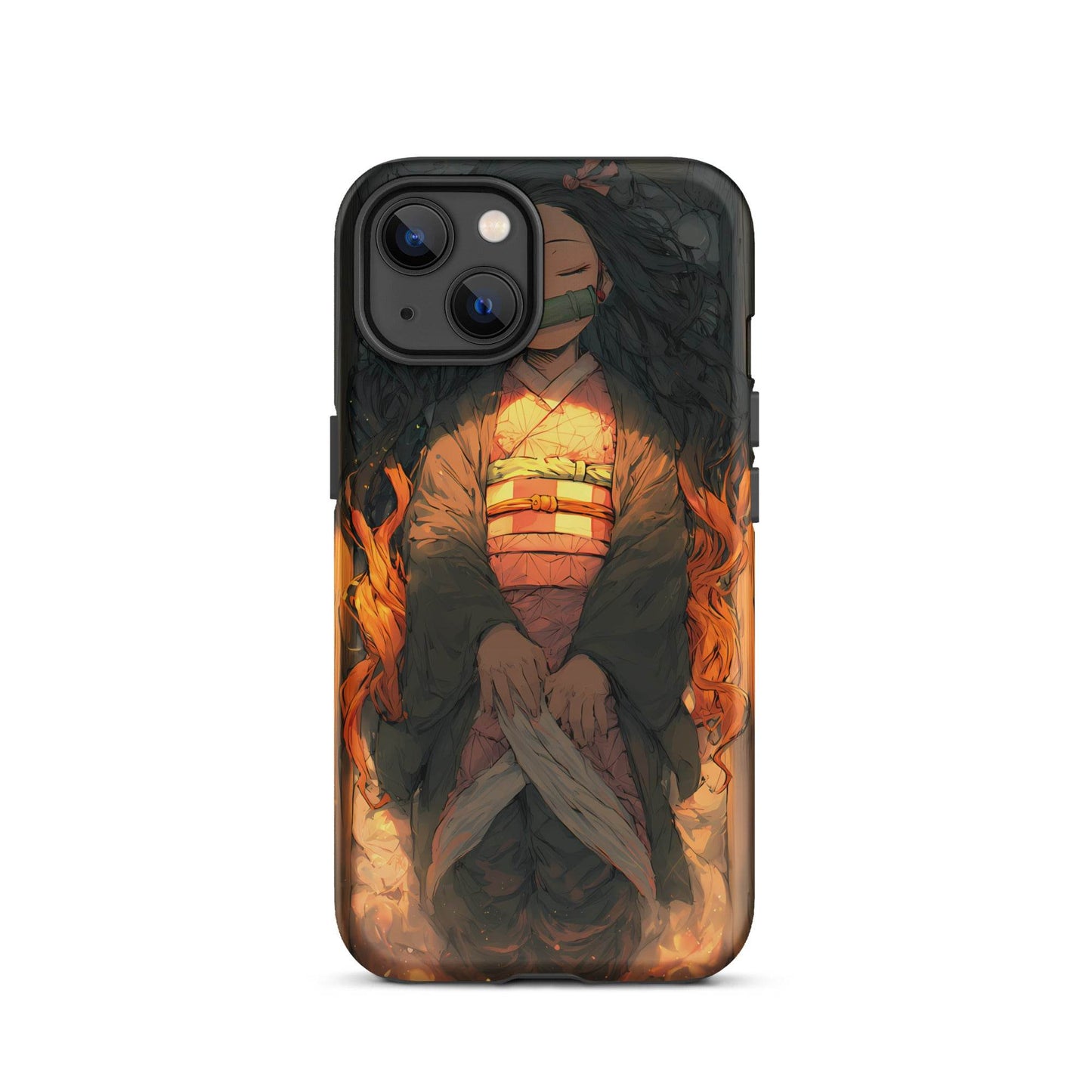 Sleeping Nezuko, Demon Slayer Anime Tough Case for iPhone® - Chromavolt