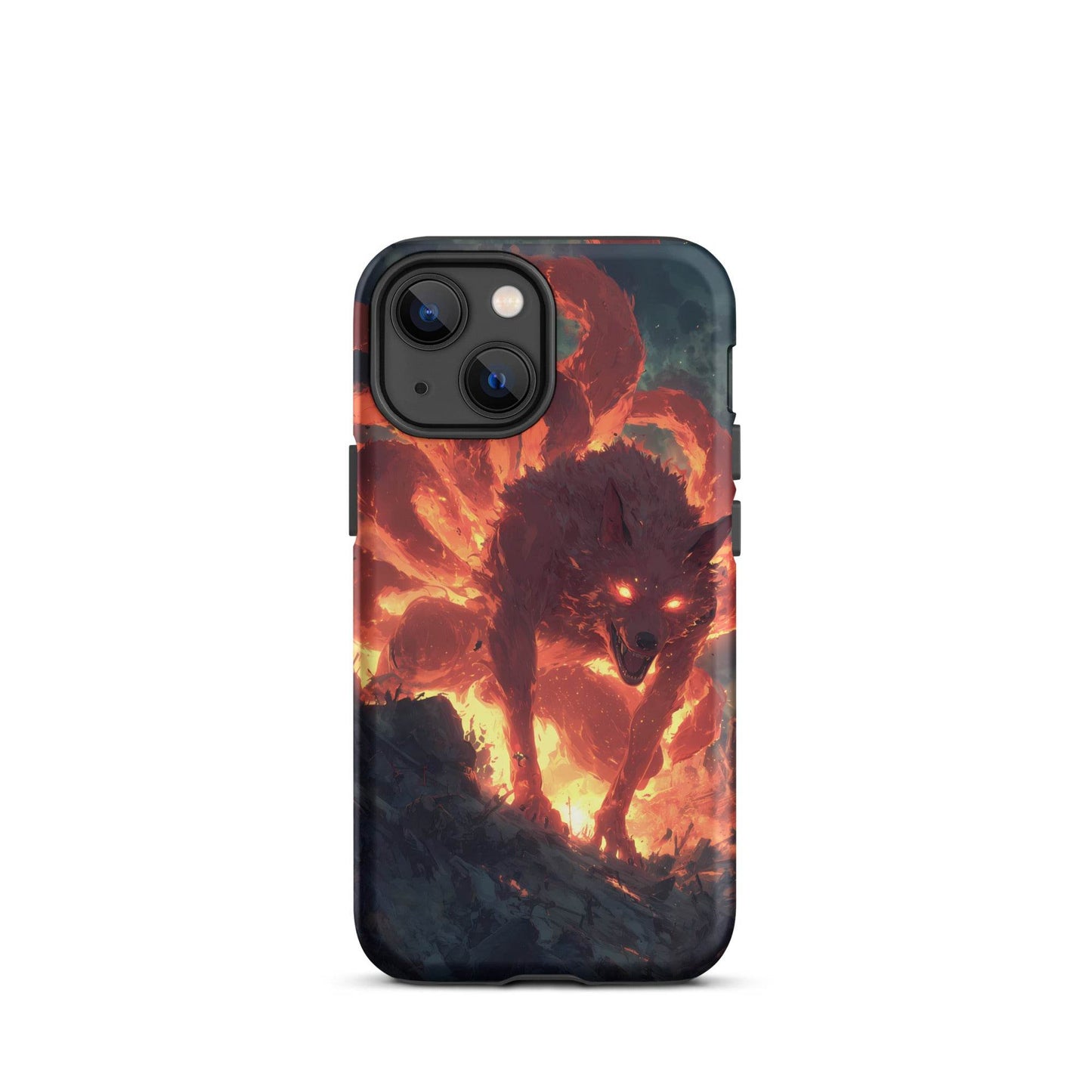 Kurama Nine Tailed Fox, Naruto Shippuden Fan Art Tough Case for iPhone® - Chromavolt
