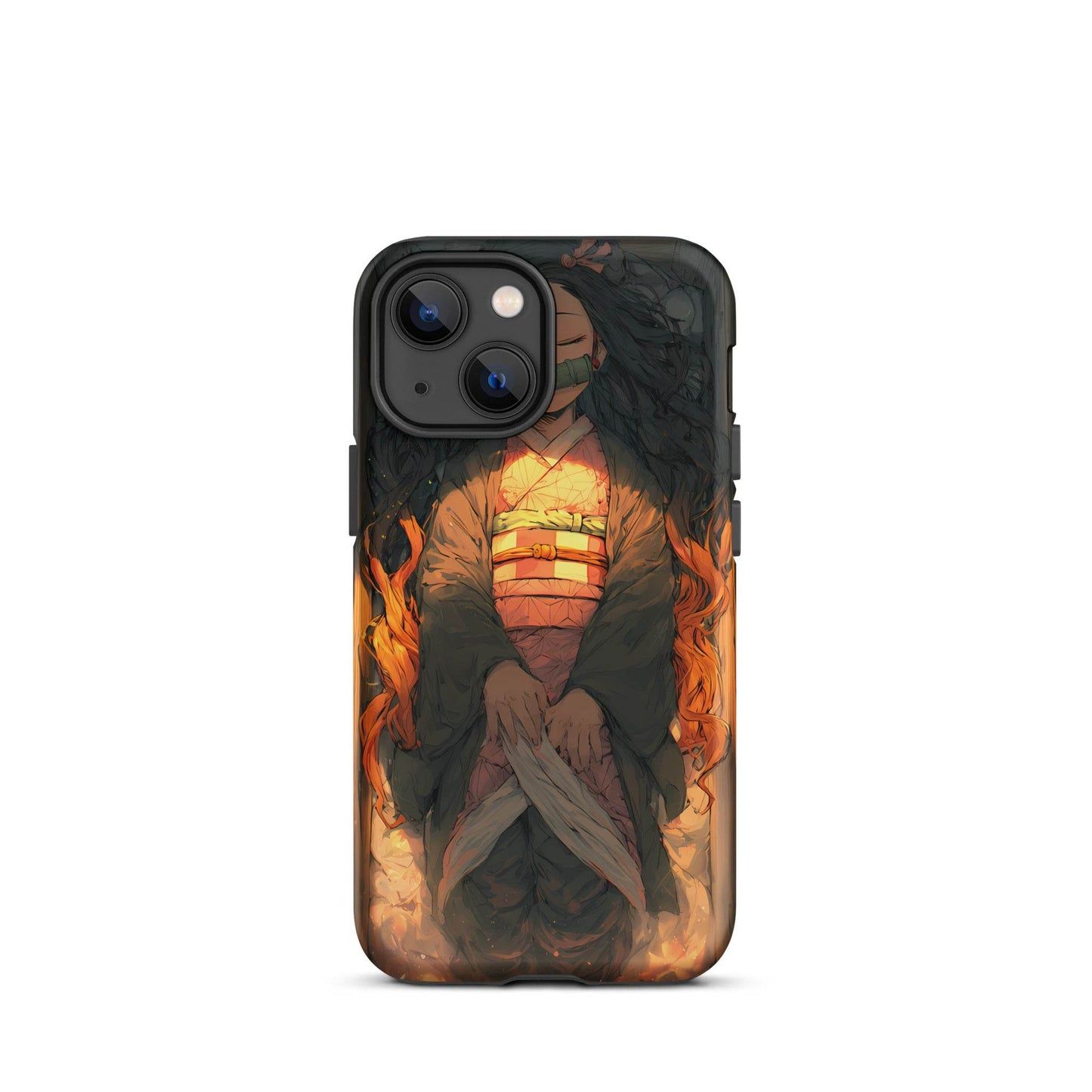 Sleeping Nezuko, Demon Slayer Anime Tough Case for iPhone® - Chromavolt