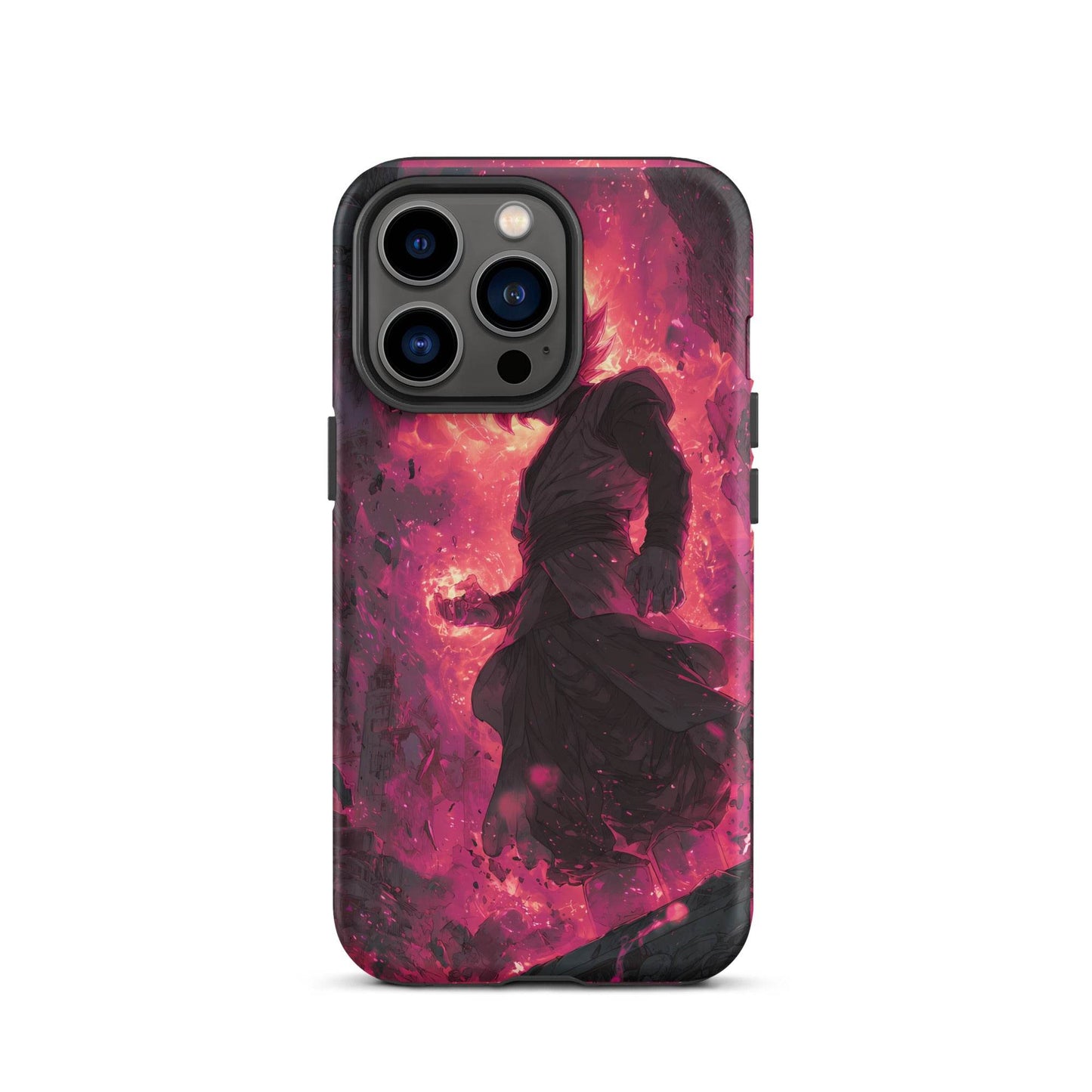 Zamasu Goku Black, Pink Rose Super Saiyan Dragon Ball Tough Case for iPhone® - Chromavolt